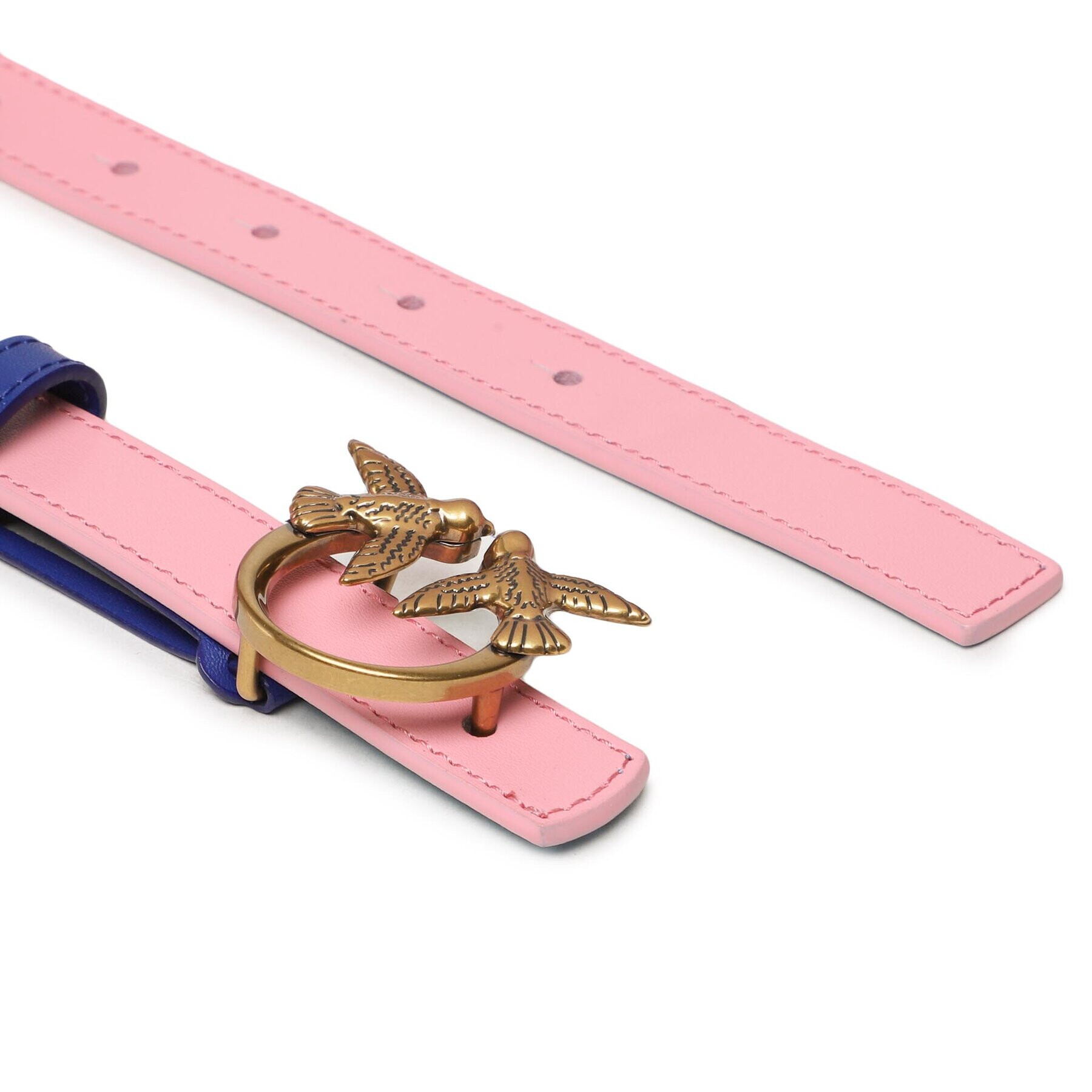 Pinko Dámský pásek Love Berry H2 Double Belt PE 23 PLT01 100870 A0F1 Modrá - Pepit.cz