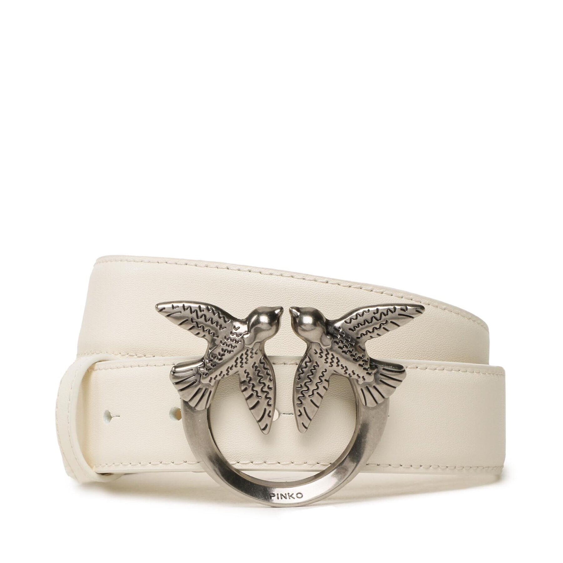 Pinko Dámský pásek Love Berry H3 Belt PE 23 PLT01 100125 A0F1 Bílá - Pepit.cz