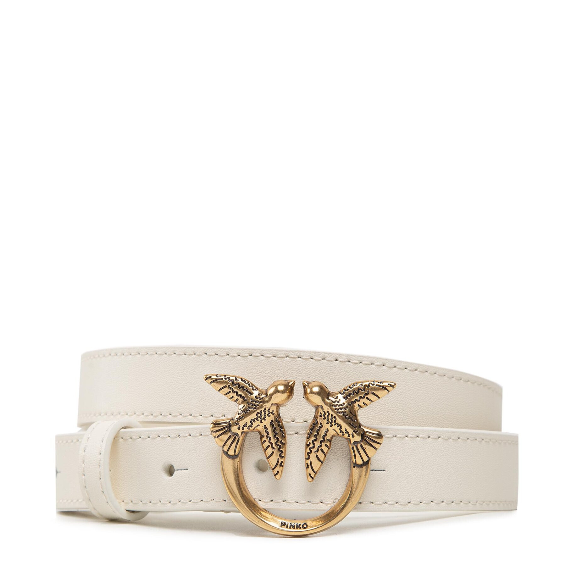 Pinko Dámský pásek Love Berry Simply H2 Belt AI 22-23 PLT01 1H212P Y5H7 Bílá - Pepit.cz