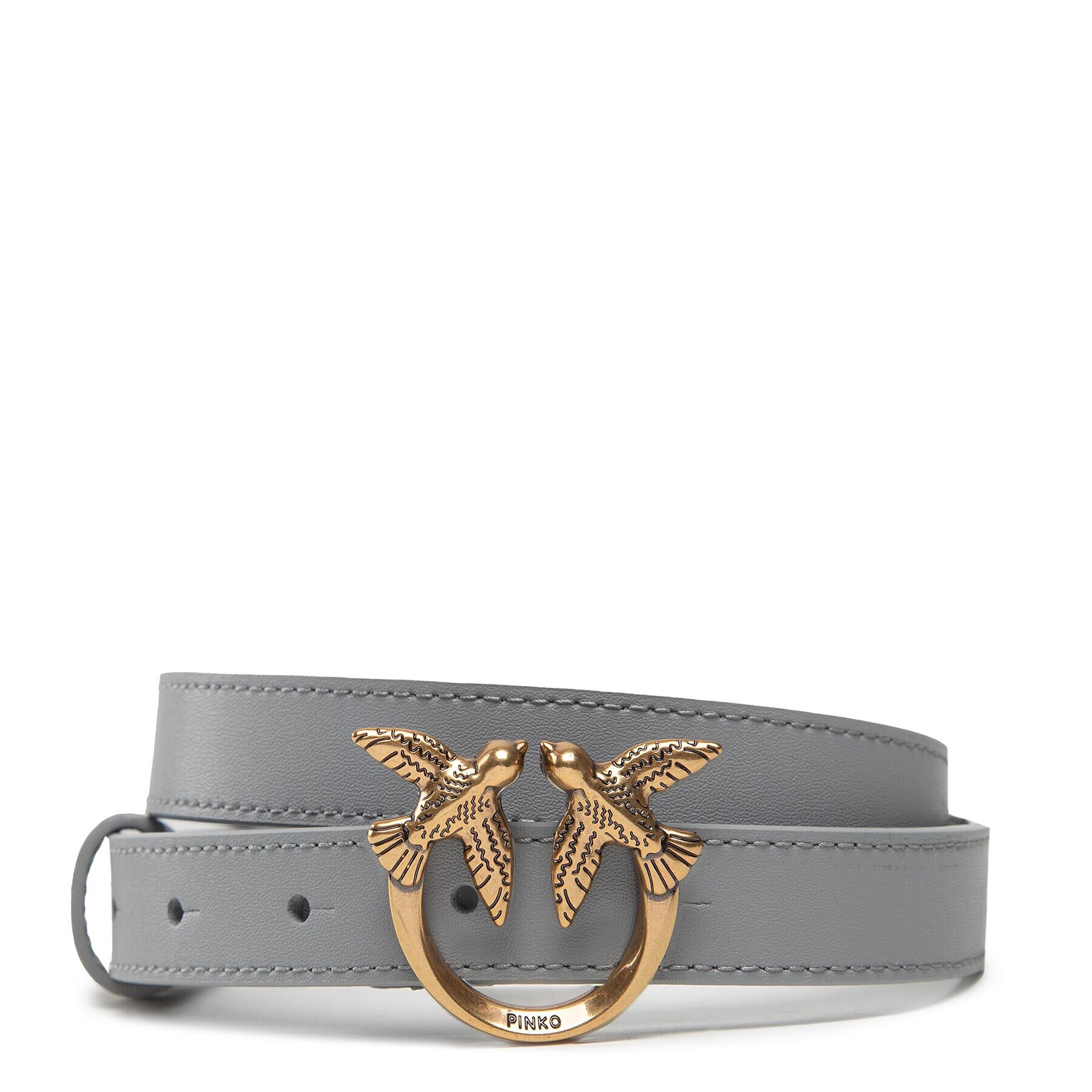 Pinko Dámský pásek Love Berry Simply H2 Belt AL 22-23 PLT01 1H212P Y5H7 Šedá - Pepit.cz