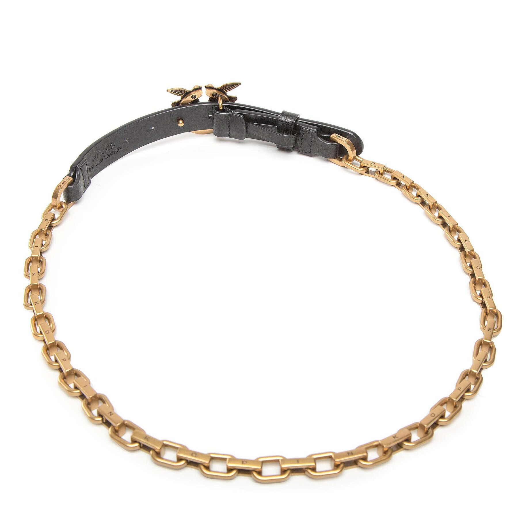 Pinko Dámský pásek Love Day Chain Simply H2 Belt AI 22-23 PLT01 1H212Y Y5H7 Černá - Pepit.cz