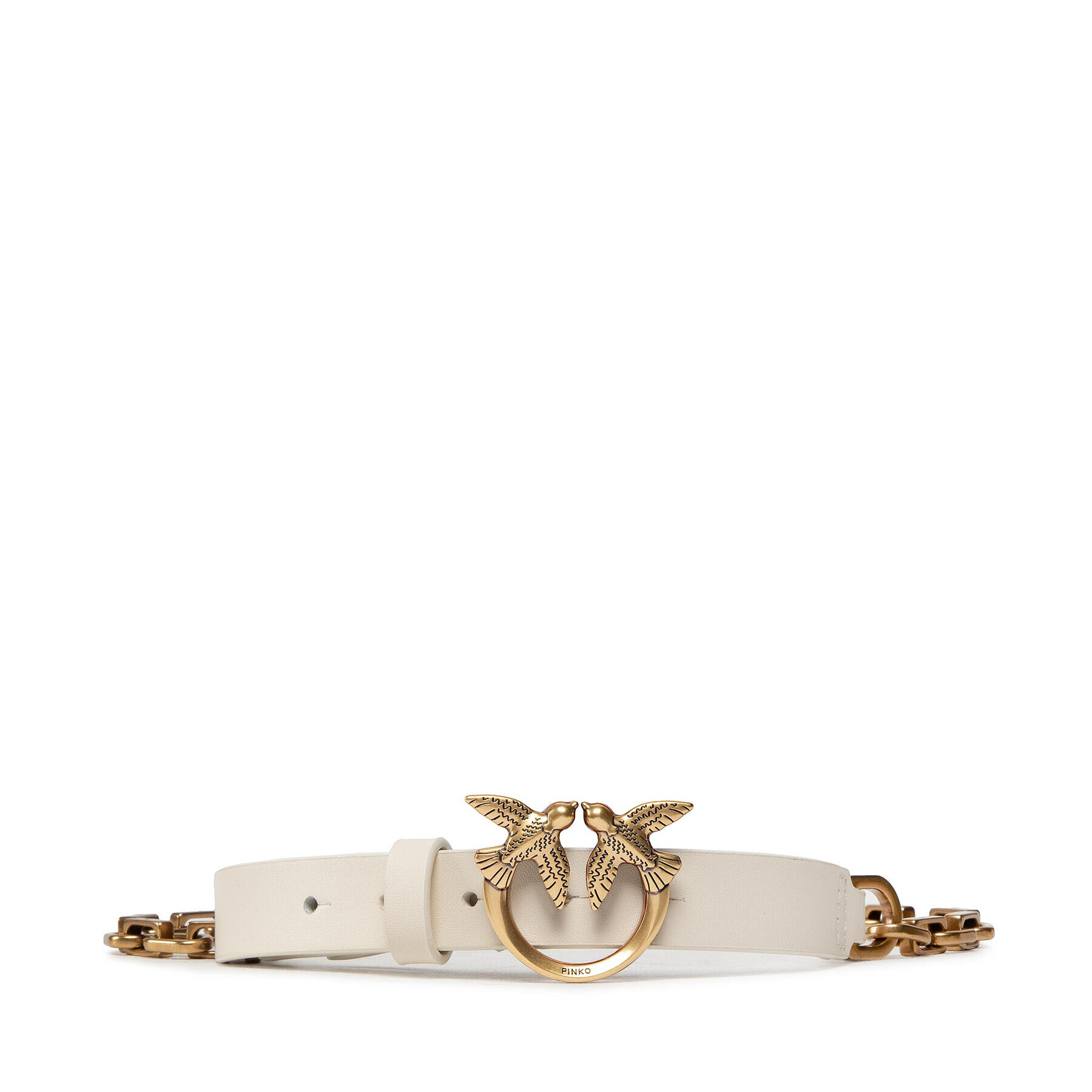 Pinko Dámský pásek Love Day Chain Simply H2 Belt Al 22-23 PLT01 1H212Y Y5H7 Bílá - Pepit.cz