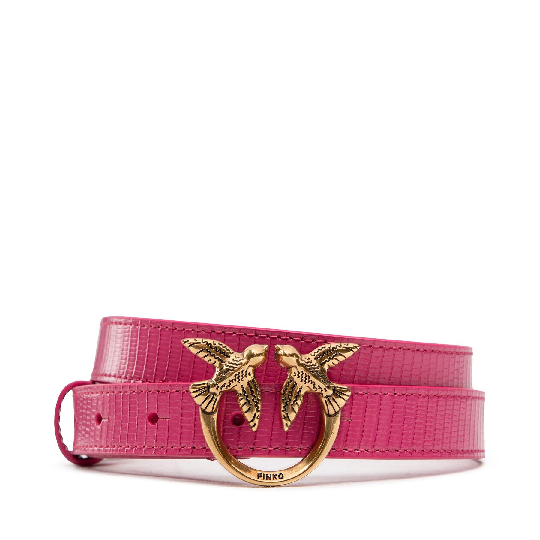 Pinko Dámský pásek Love Lizard H2 Belt AI 22-23 PLT01 1H213U A041 Růžová - Pepit.cz