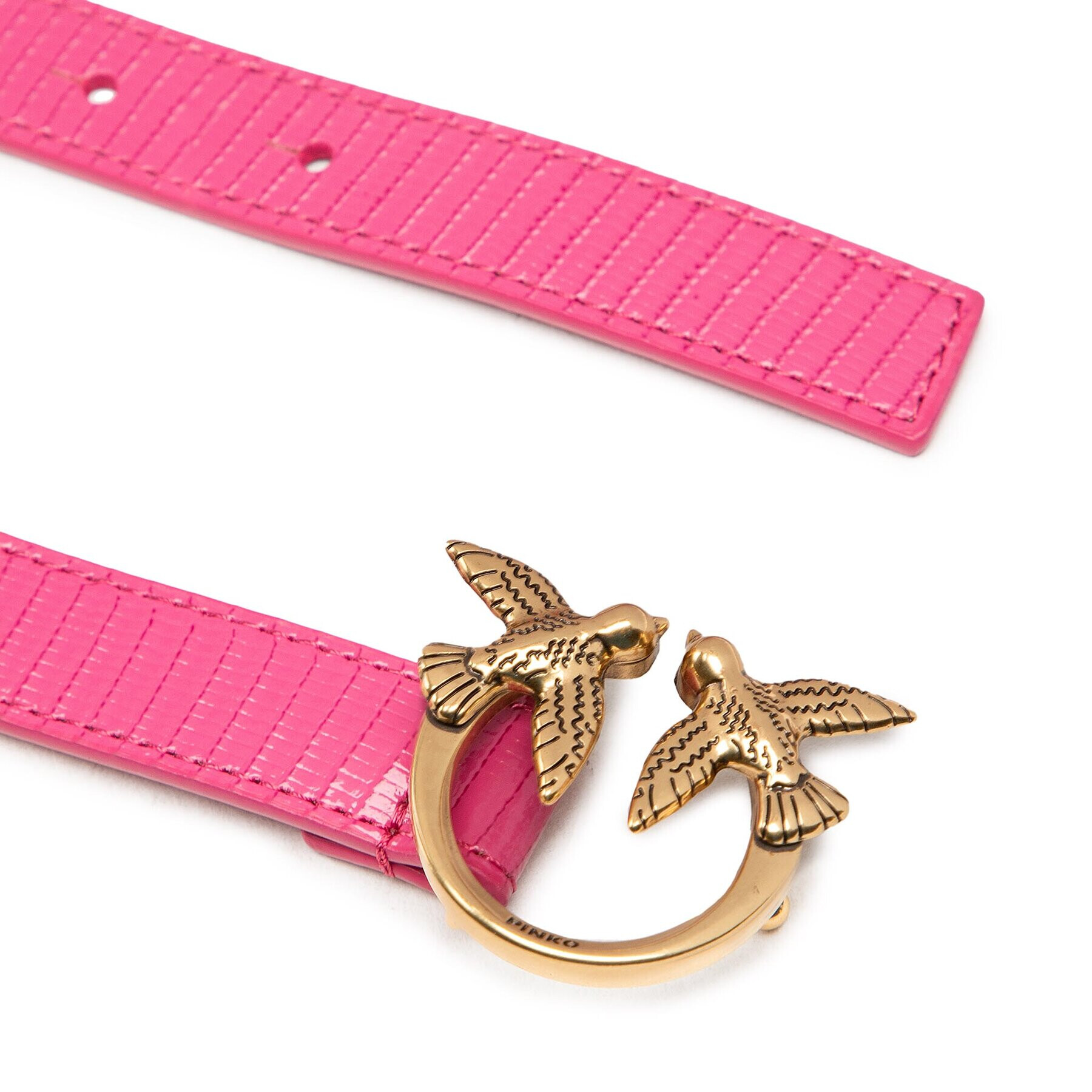 Pinko Dámský pásek Love Lizard H2 Belt AI 22-23 PLT01 1H213U A041 Růžová - Pepit.cz