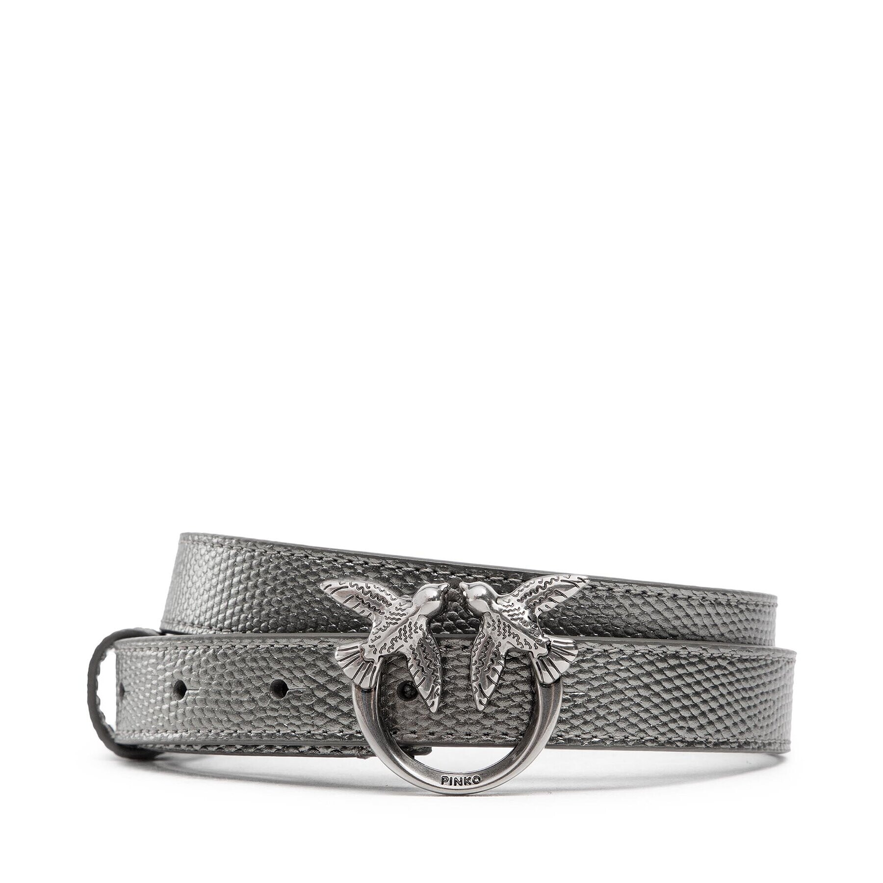 Pinko Dámský pásek Love Lizard H2 Belt AI 22-23 PLT01 1H213U A041 Stříbrná - Pepit.cz