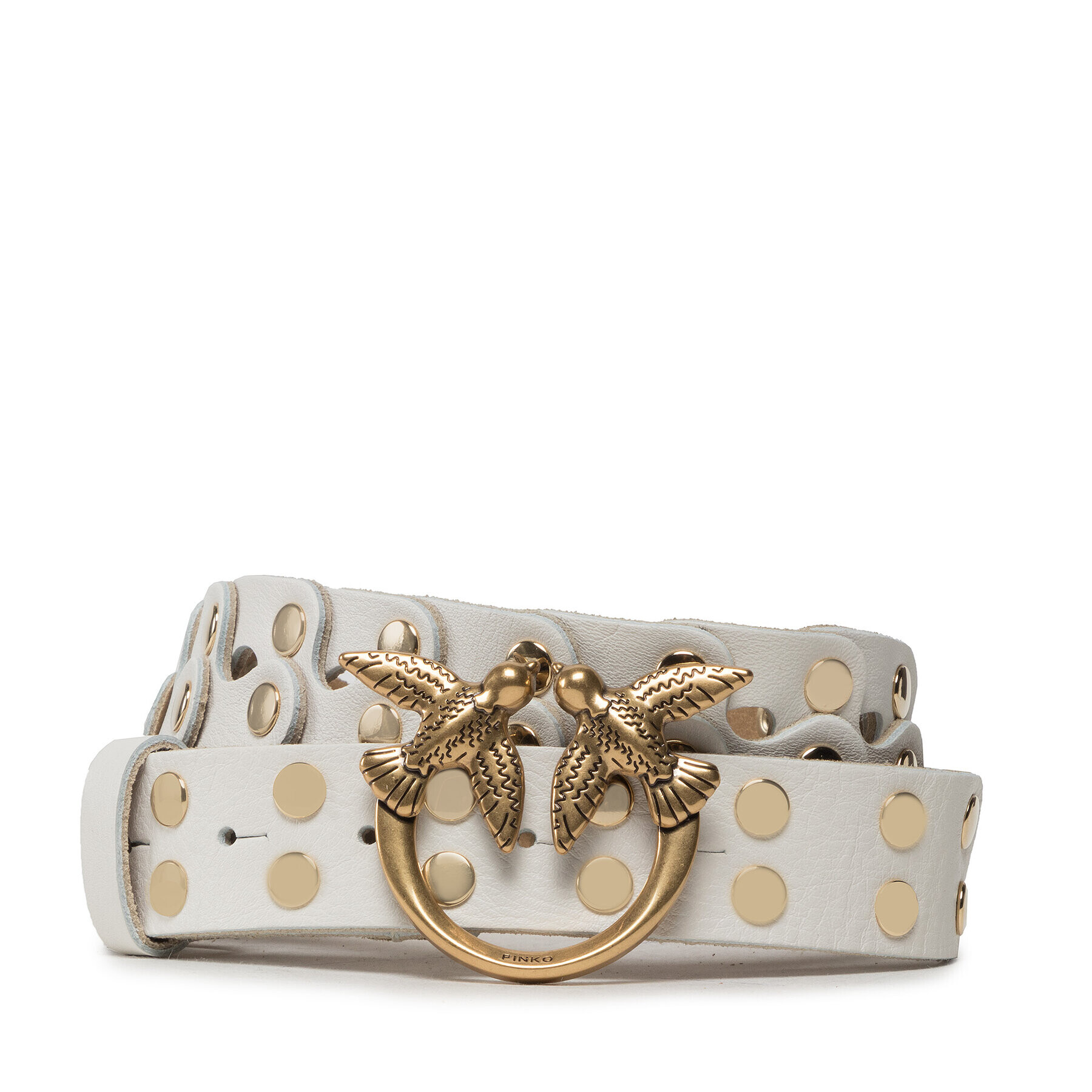 Pinko Dámský pásek Love Puzzle Belt H3 20222 PLT01 1H2146.A086 Bílá - Pepit.cz