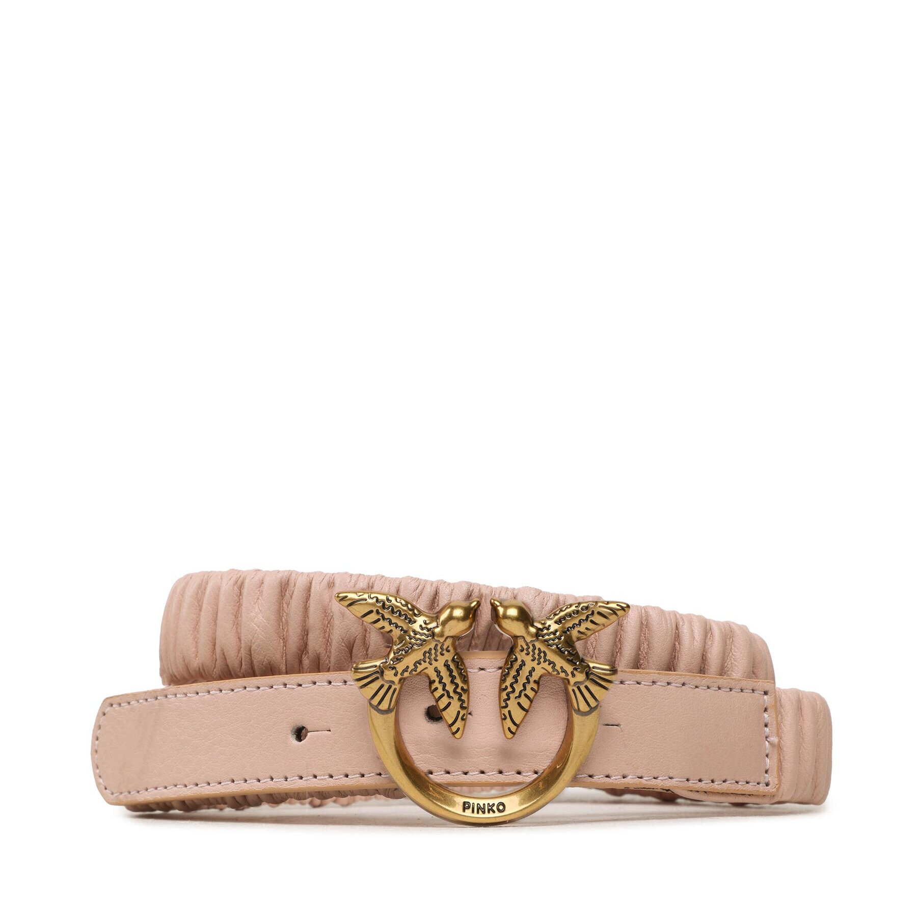 Pinko Dámský pásek Love Ruffle H2 Belt 20231 PLT01 100823 A0F2 Růžová - Pepit.cz