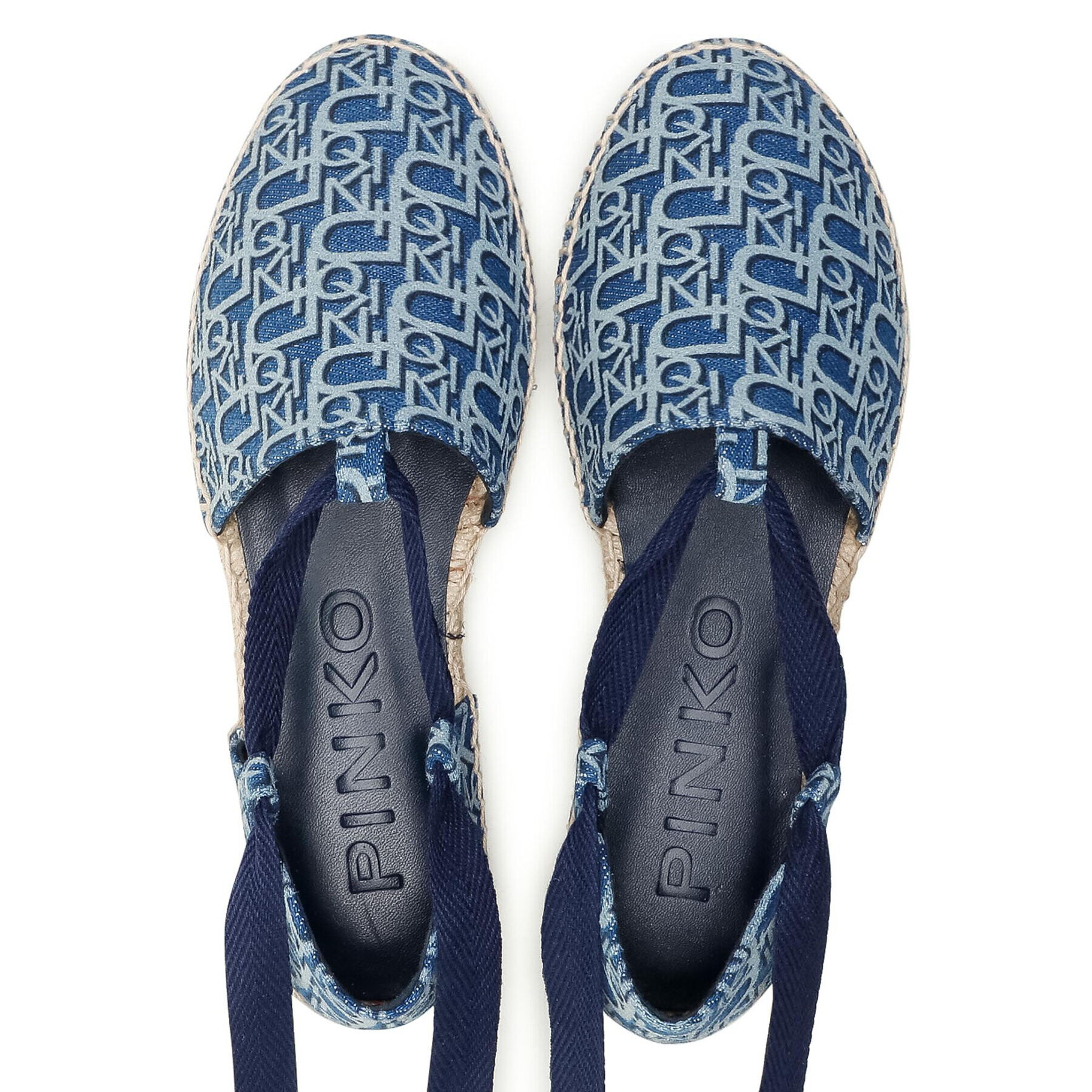 Pinko Espadrilky Daphne 1 PE 21 BLKS1 1H20UA Y72A Modrá - Pepit.cz