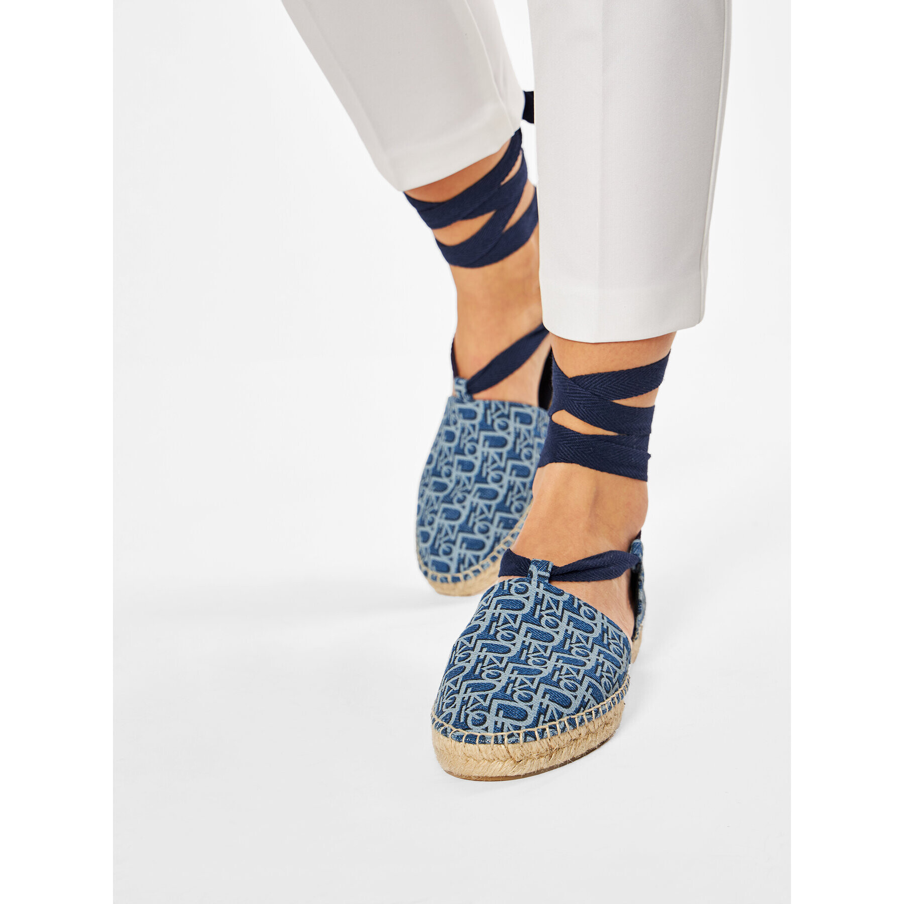 Pinko Espadrilky Daphne 1 PE 21 BLKS1 1H20UA Y72A Modrá - Pepit.cz