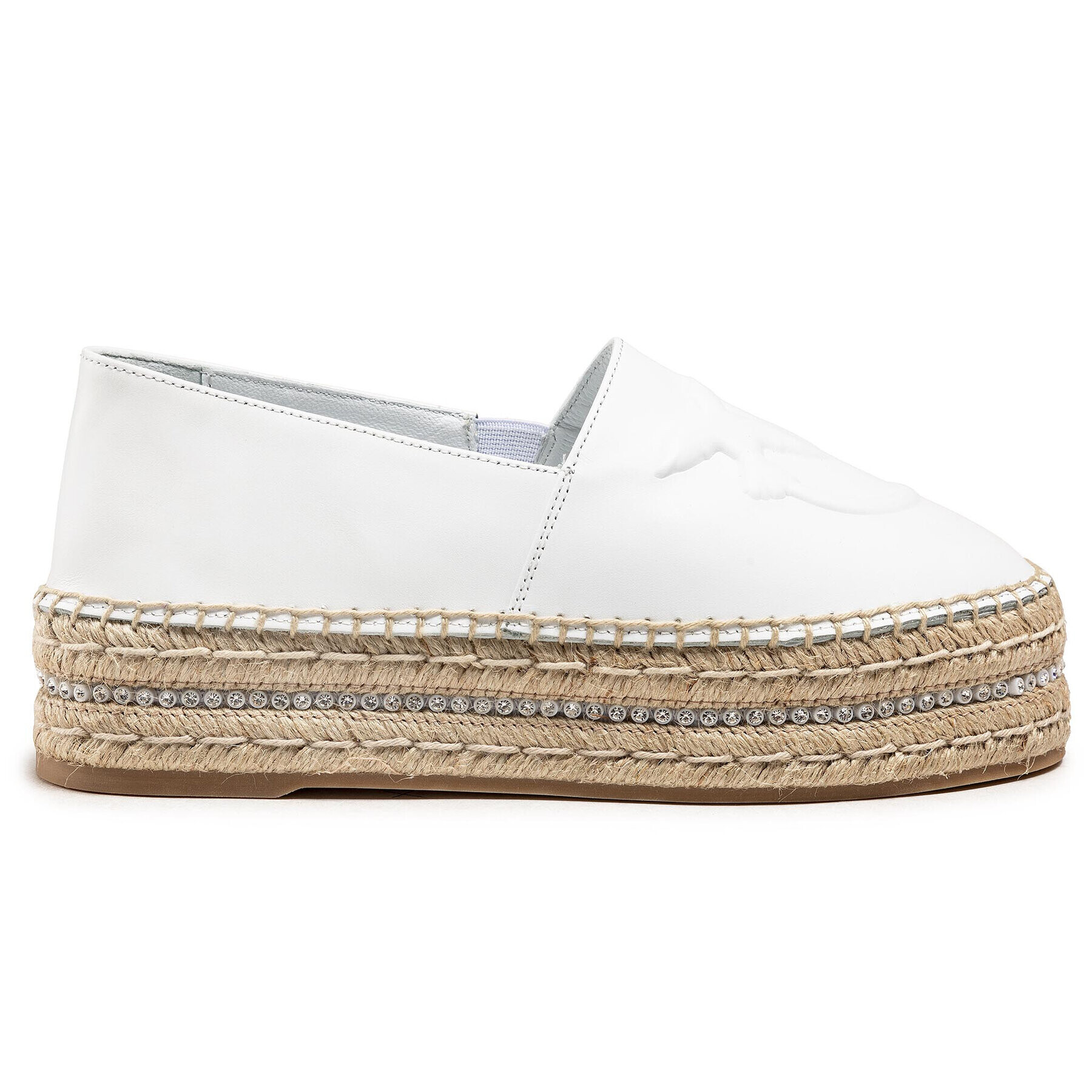 Pinko Espadrilky Julian 1 PE 21 BLKS1 1P229U Y69D Bílá - Pepit.cz