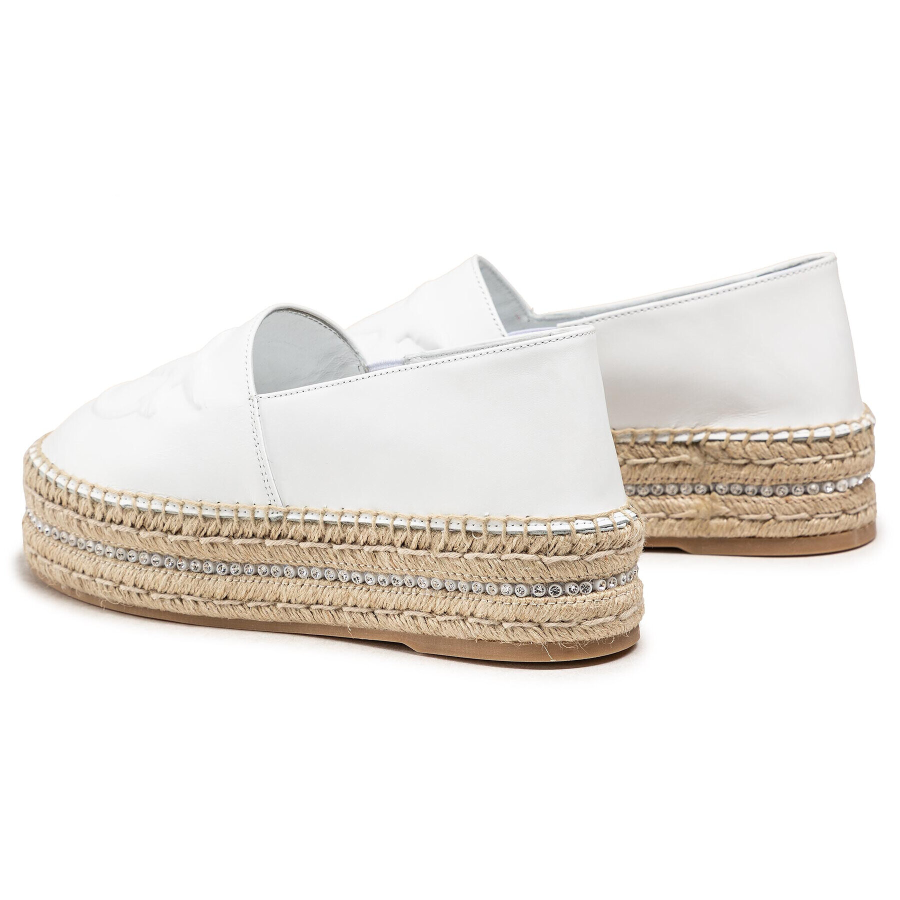 Pinko Espadrilky Julian 1 PE 21 BLKS1 1P229U Y69D Bílá - Pepit.cz