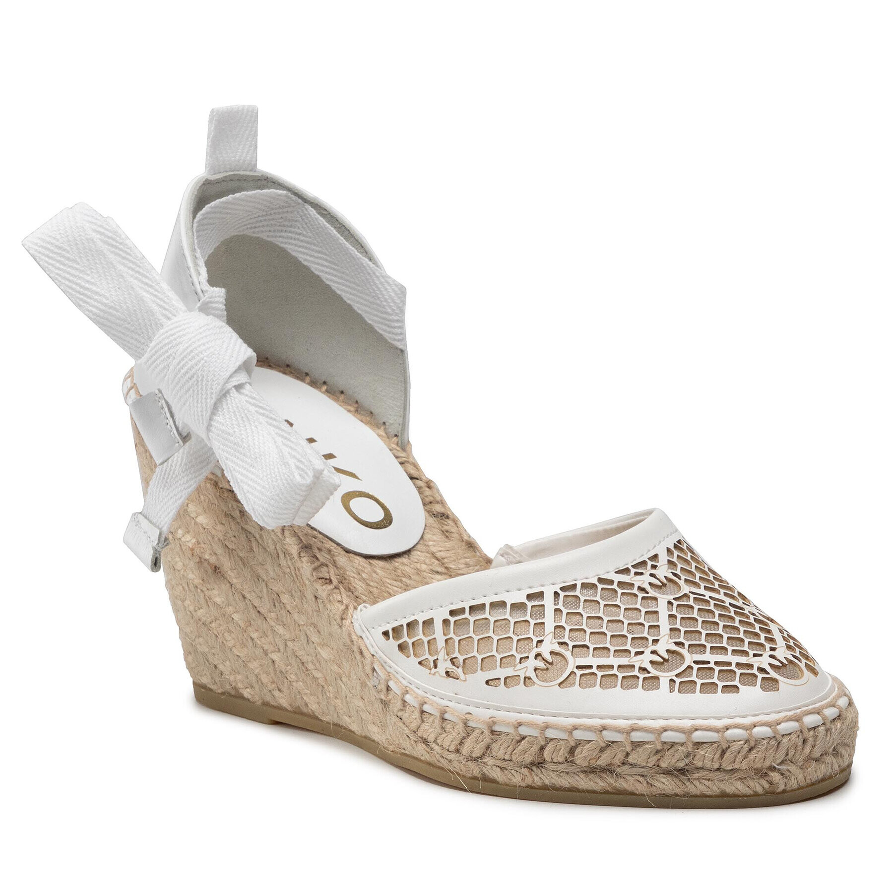 Pinko Espadrilky Patty Sandalo PE 22 BLKS1 1H211A Y86A Bílá - Pepit.cz