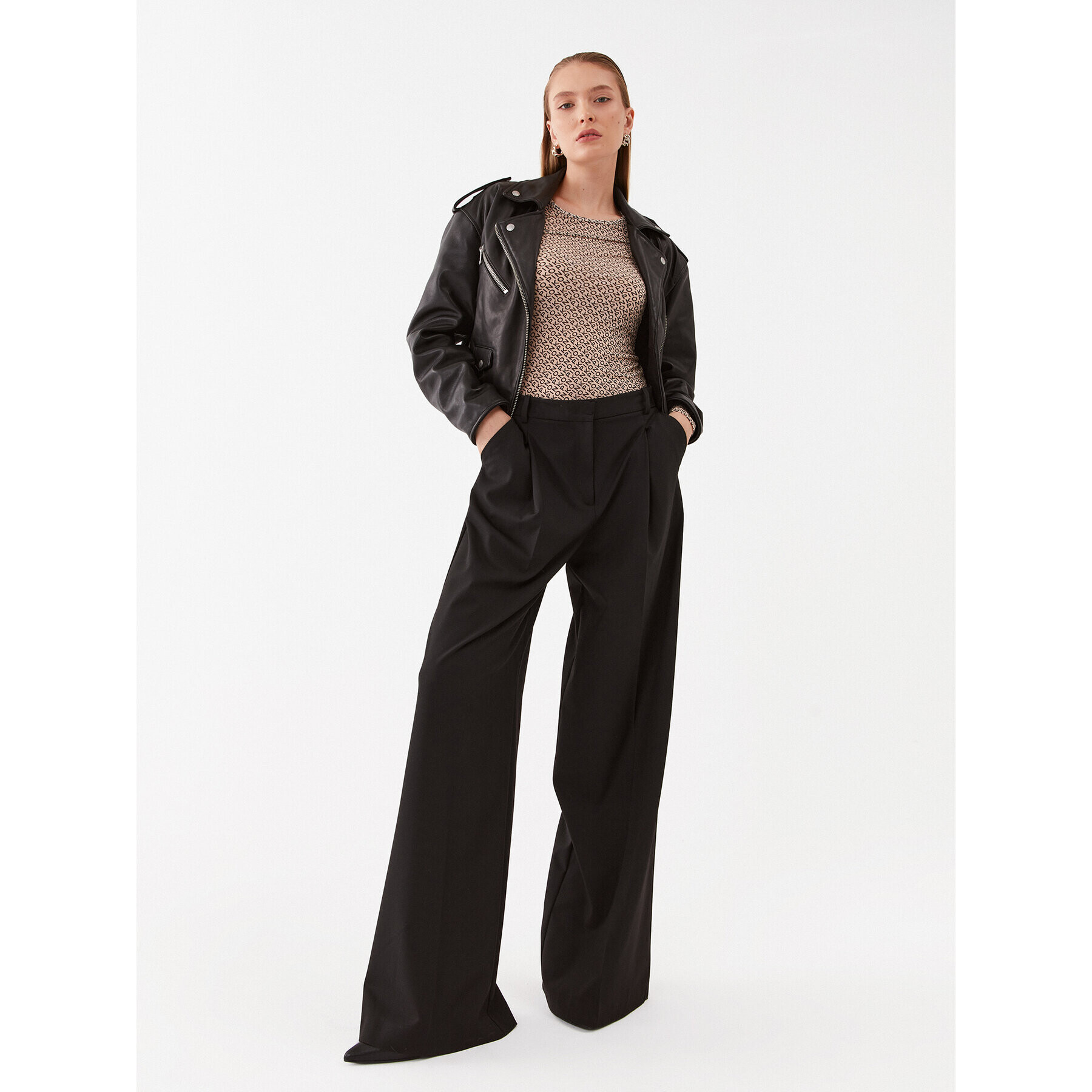 Pinko Halenka Berlino 100639 A13G Béžová Slim Fit - Pepit.cz