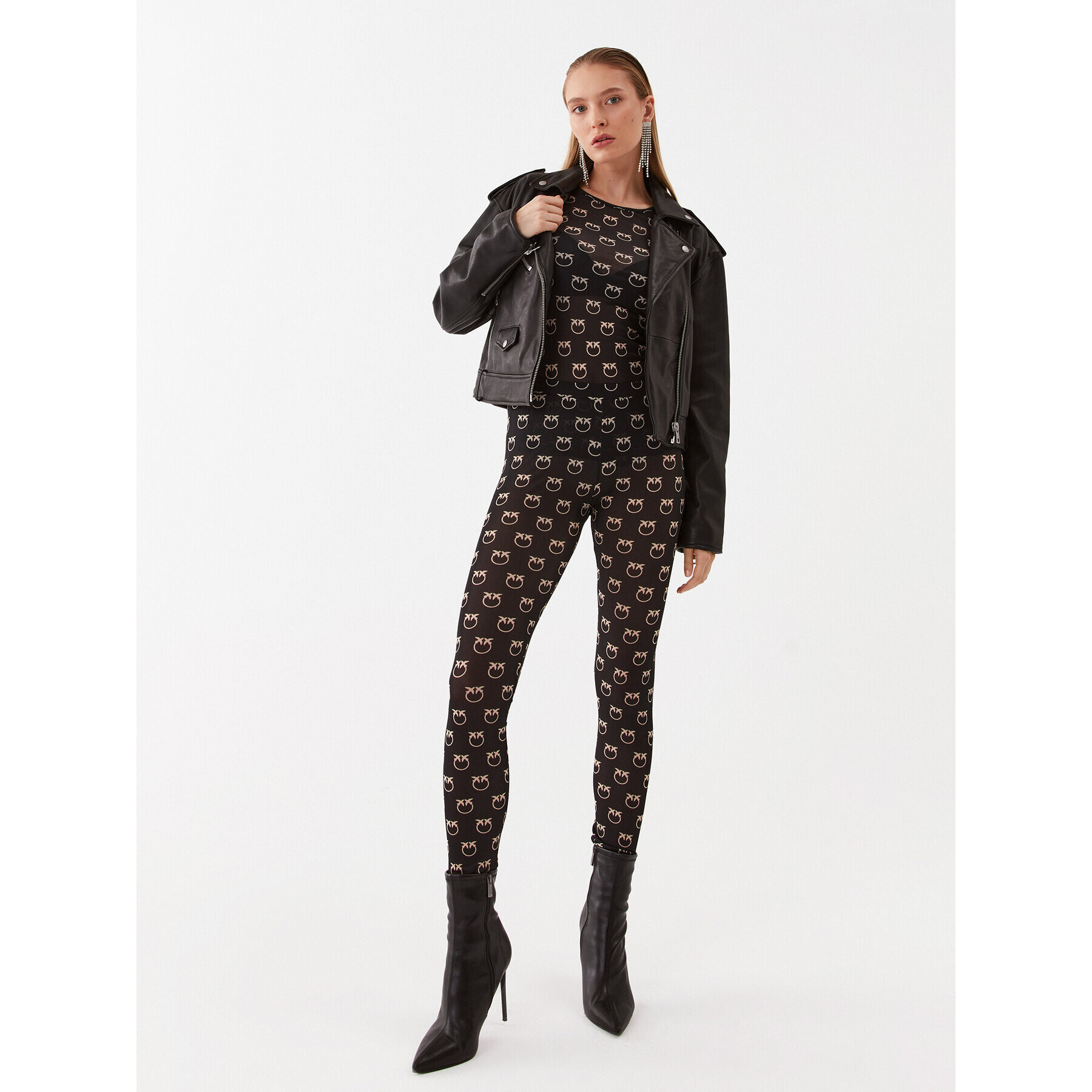 Pinko Halenka Berlino 100639 A13G Černá Slim Fit - Pepit.cz