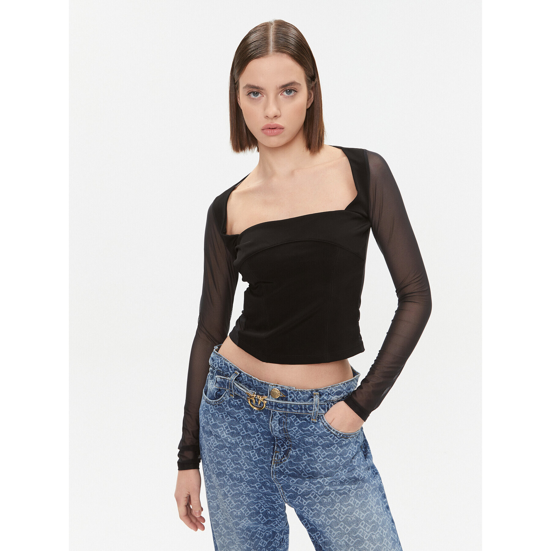 Pinko Halenka Soul 102564 A1EG Černá Regular Fit - Pepit.cz