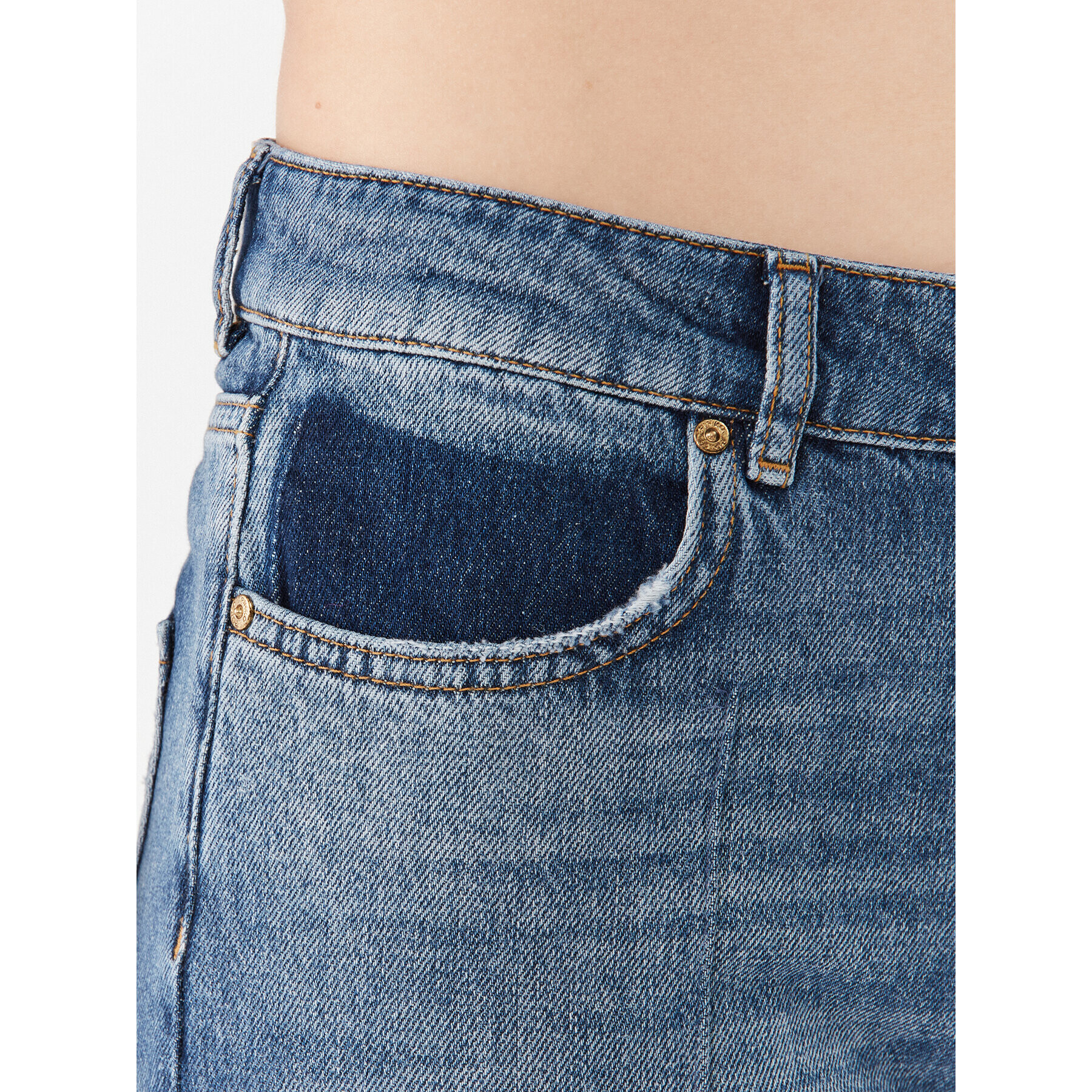 Pinko Jeansy Barbara 101713 A146 Modrá Boyfriend Fit - Pepit.cz