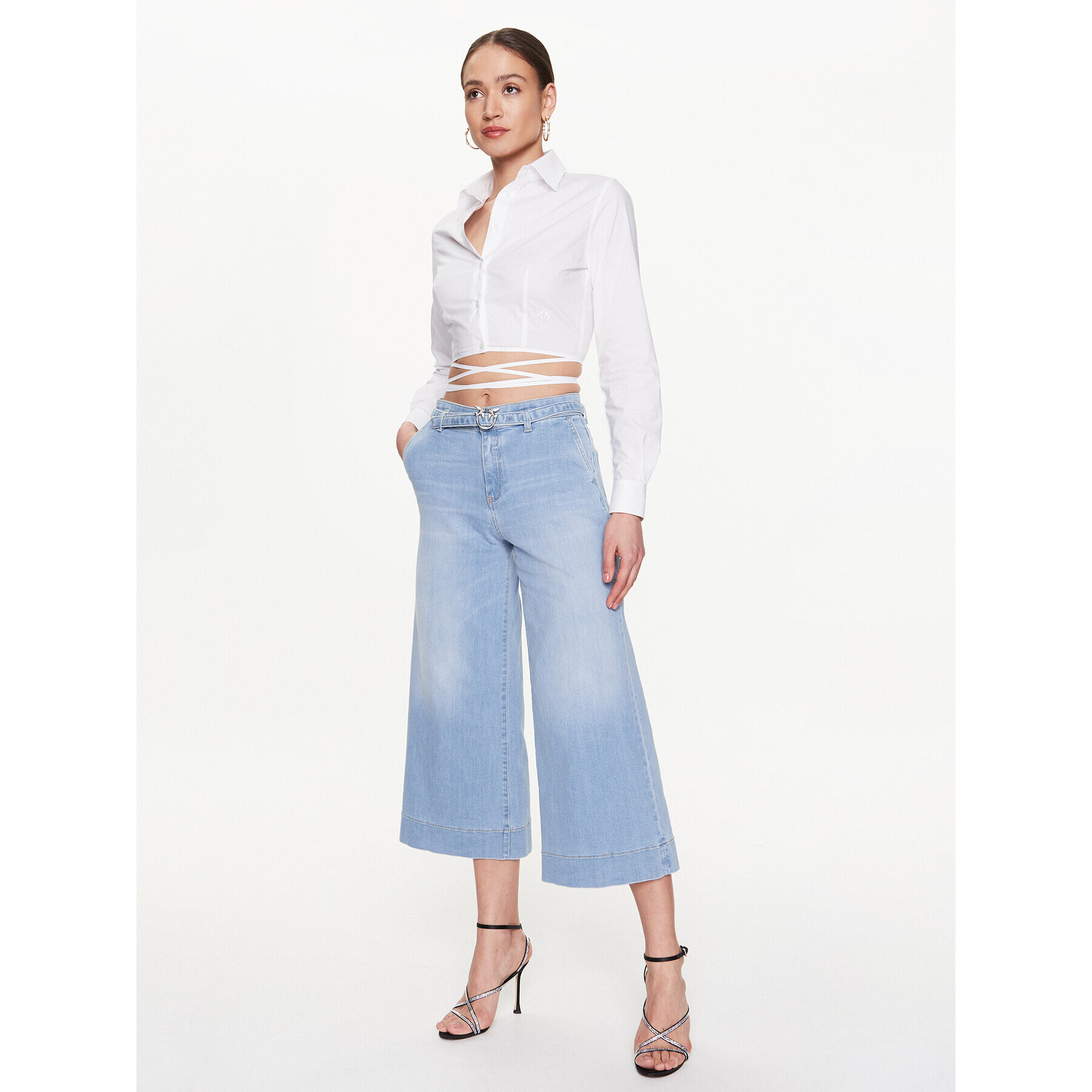 Pinko Jeansy Peggy 100168 A0FS Modrá Regular Fit - Pepit.cz