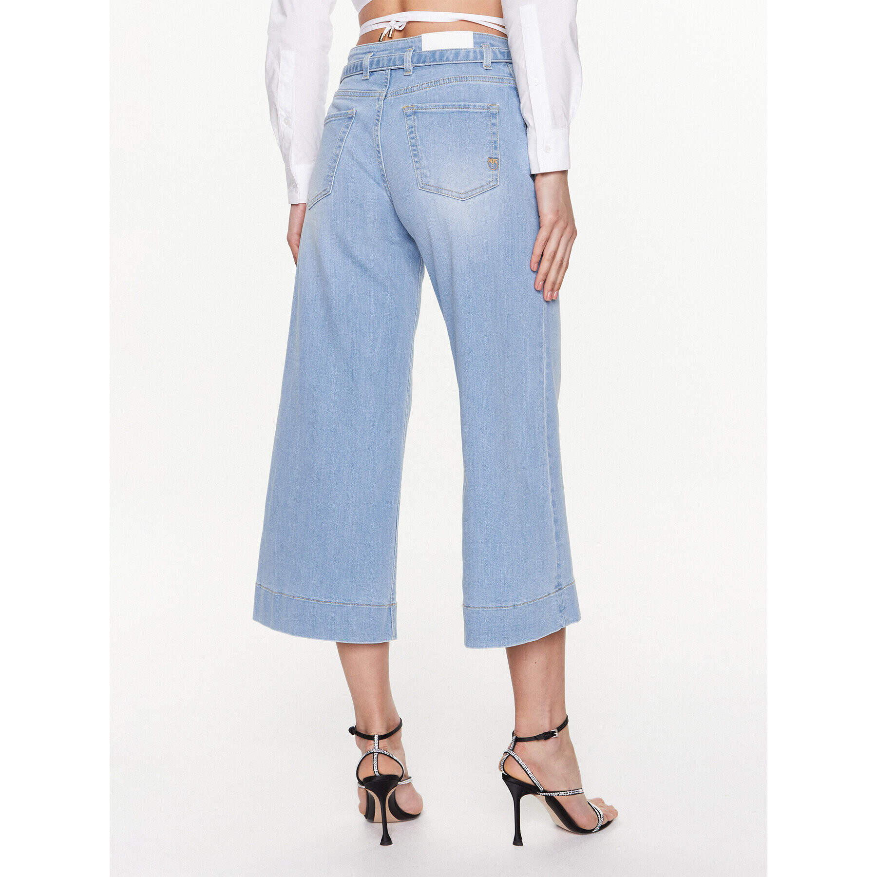 Pinko Jeansy Peggy 100168 A0FS Modrá Regular Fit - Pepit.cz