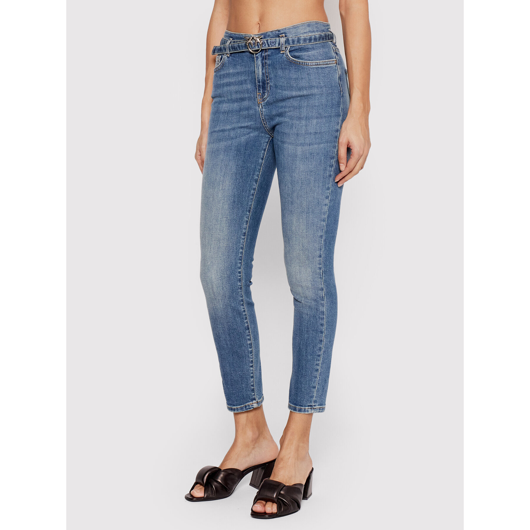 Pinko Jeansy Sabrina 1J10VH Y78M Modrá Regular Fit - Pepit.cz