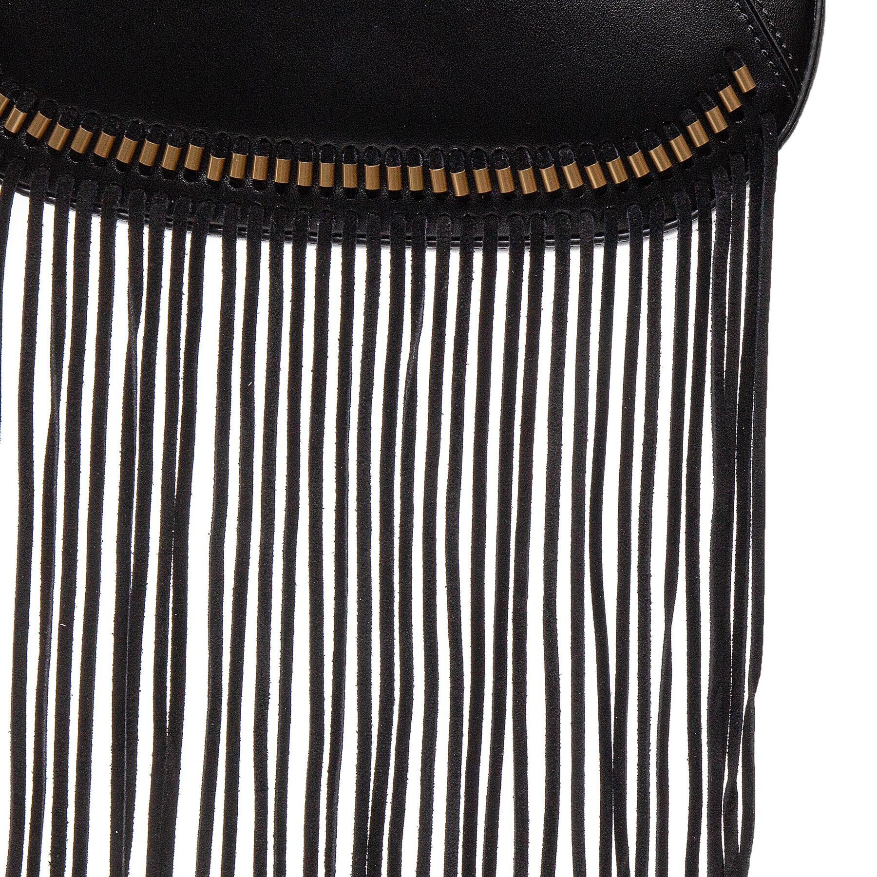 Pinko Kabelka Half Moon Mini Framed Fringes AI 22-23 PLTT 1P22T5 A03Q Černá - Pepit.cz