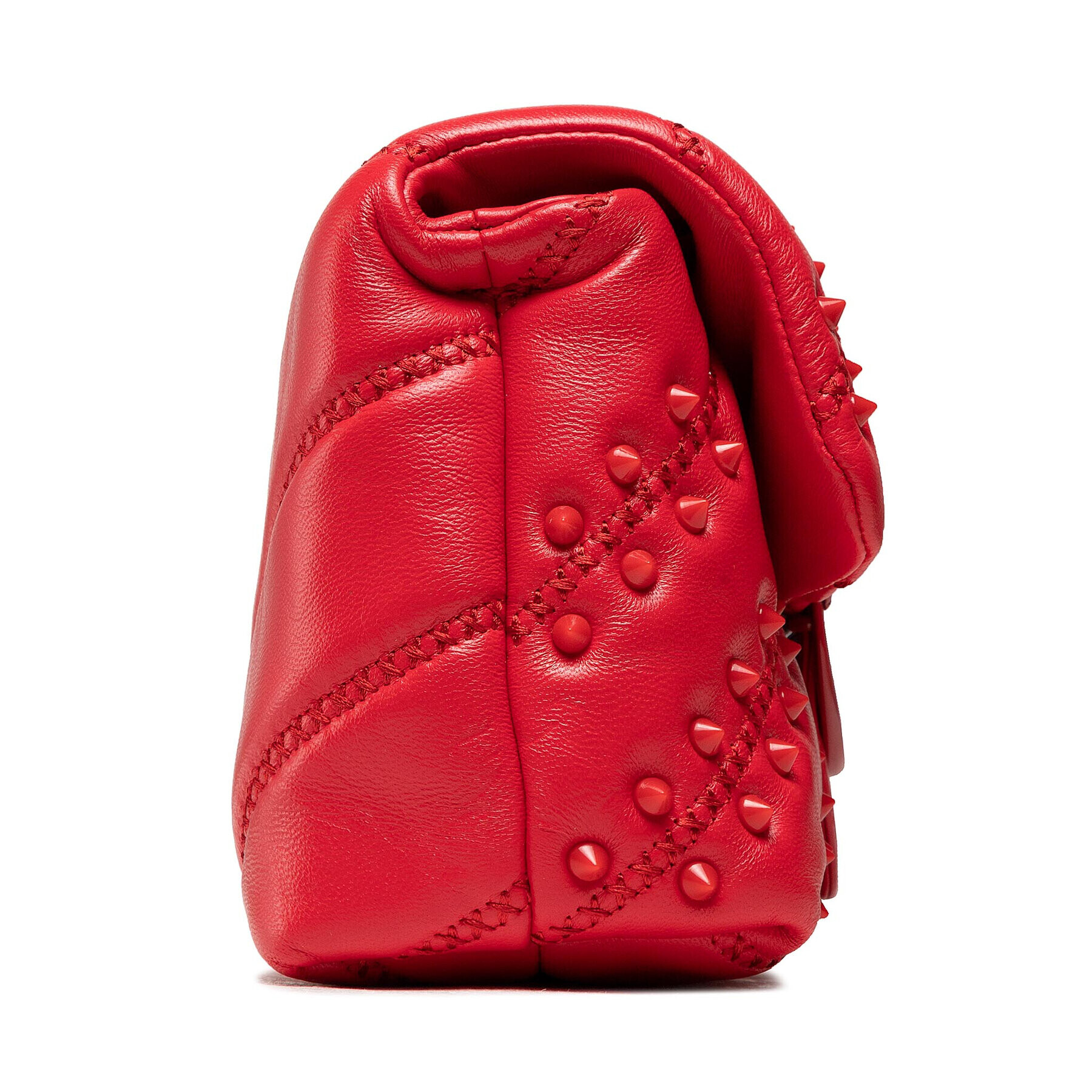 Pinko Kabelka Love Mini Puff Soft Studs Cl AI 21-22 PLTT 1P22BA Y7FP Červená - Pepit.cz