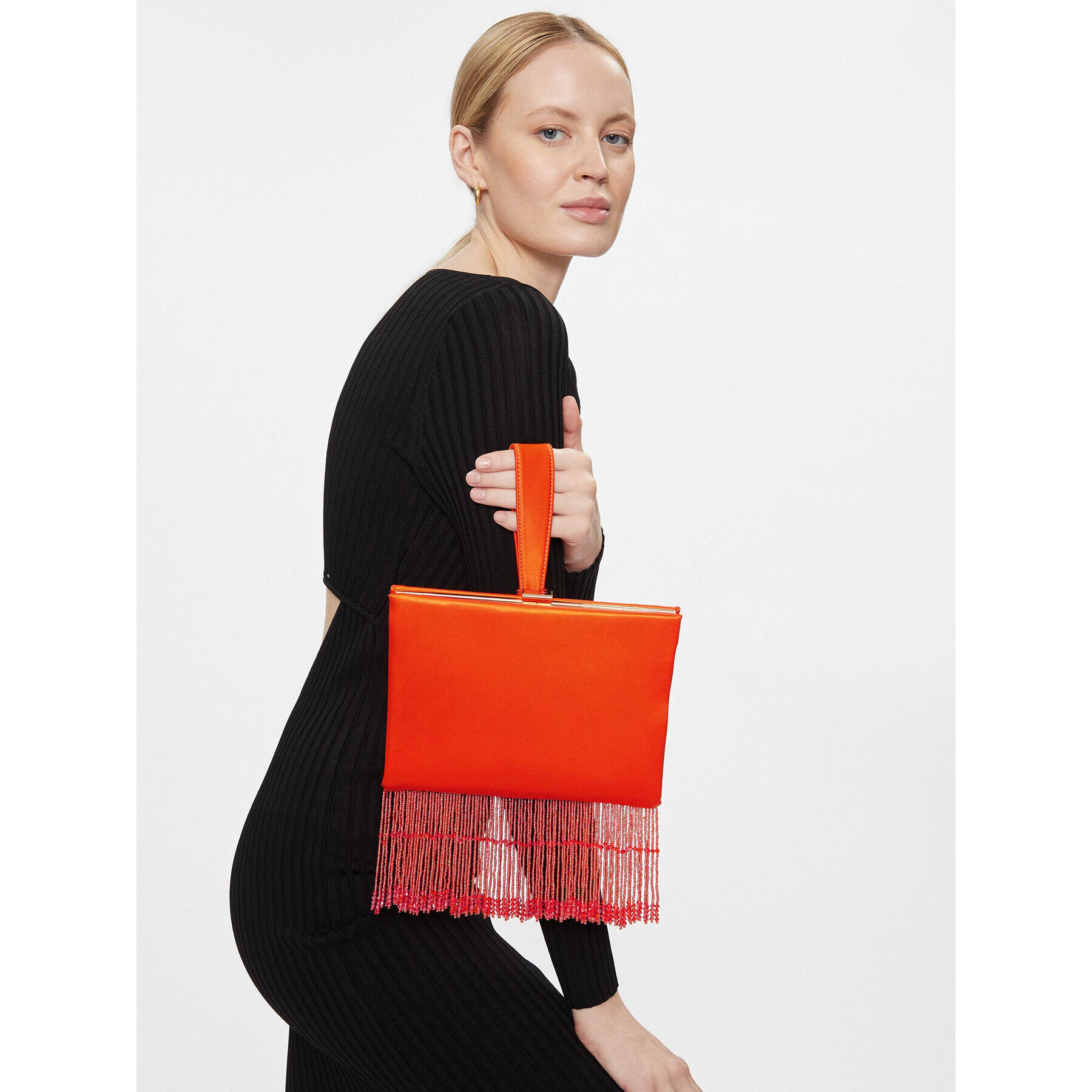 Pinko Kabelka Pouch Soft AI 23-24 PLTT 101516 A15A Oranžová - Pepit.cz