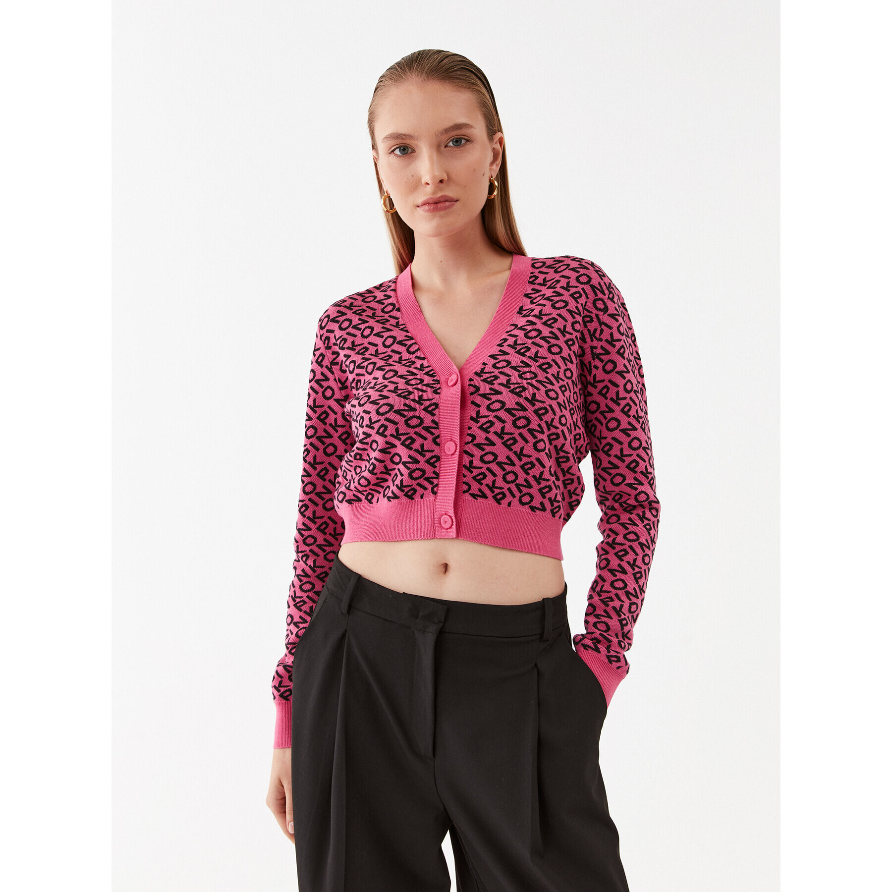 Pinko Kardigan Delfino 101633 A12K Barevná Relaxed Fit - Pepit.cz