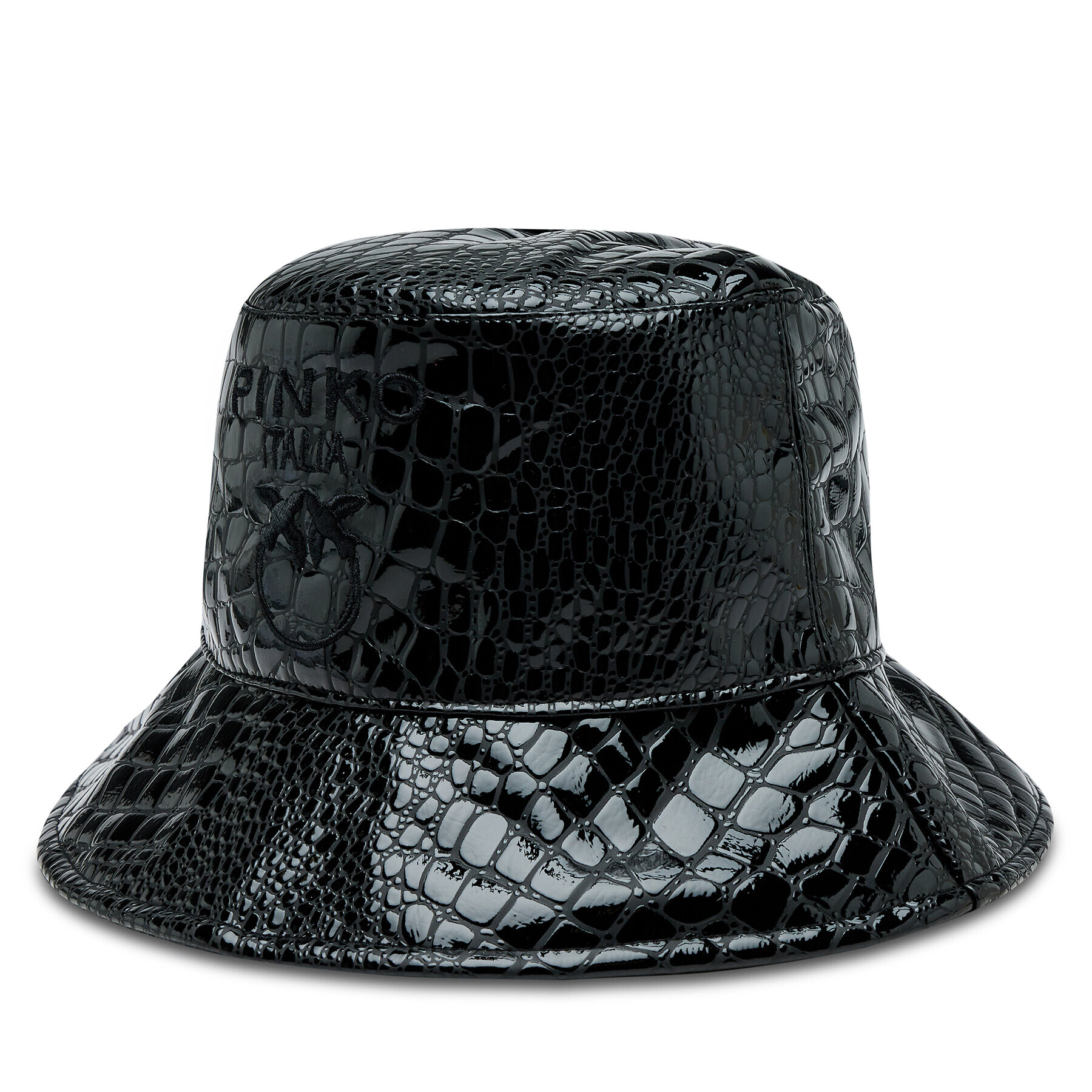 Pinko Klobouk Bucket Bios Buckle Hat AI 23-24 PPRE 101819 A165 Černá - Pepit.cz