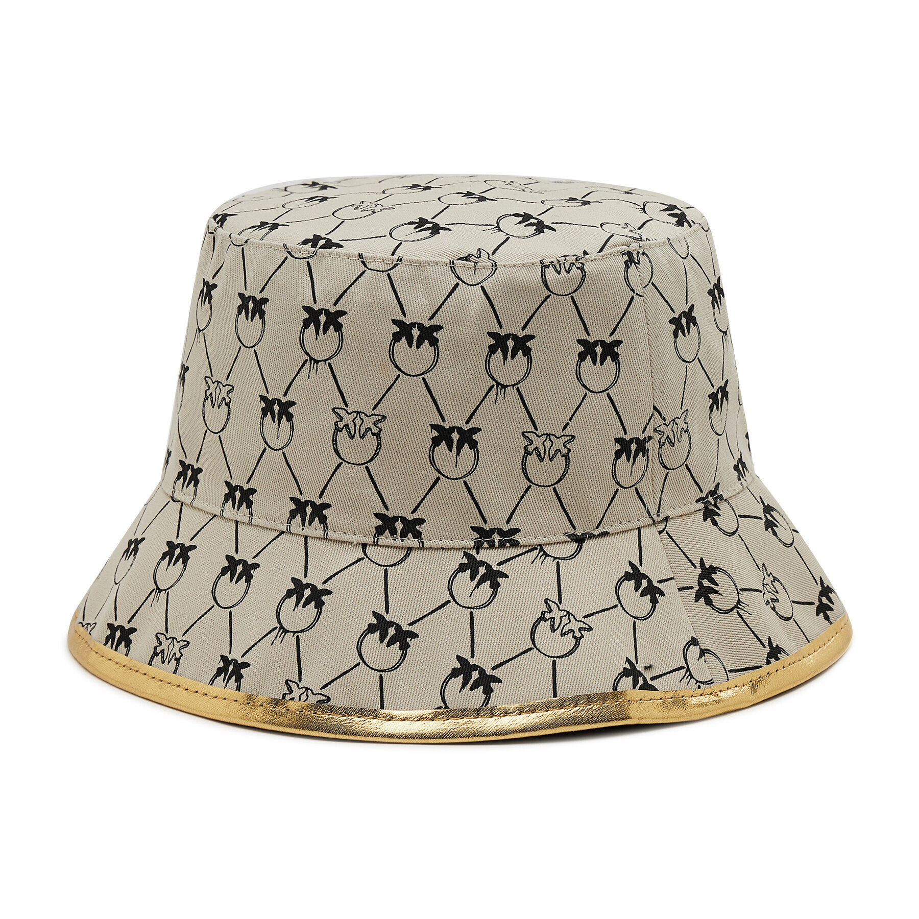 Pinko Klobouk Bucket Brindisi Cappello PE 22 BLK01 1G205T Y87K Šedá - Pepit.cz