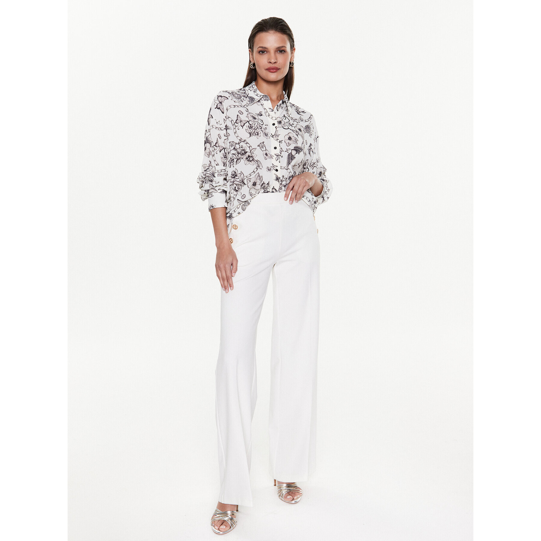 Pinko Košile Corisha 100855 A0OM Bílá Regular Fit - Pepit.cz