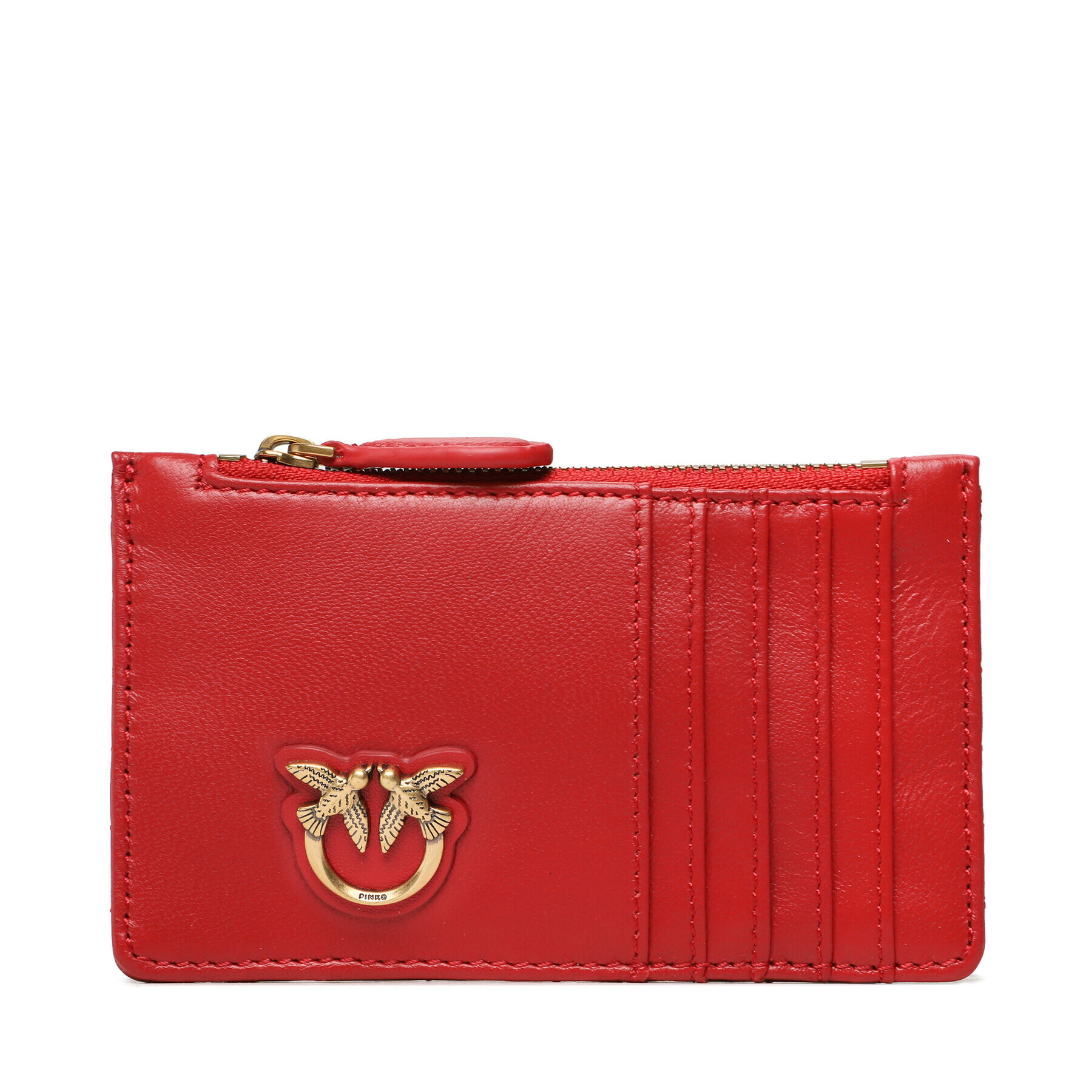 Pinko Pouzdro na kreditní karty Airone Cardholder PE 23 PCPL 100251 A0GK Červená - Pepit.cz