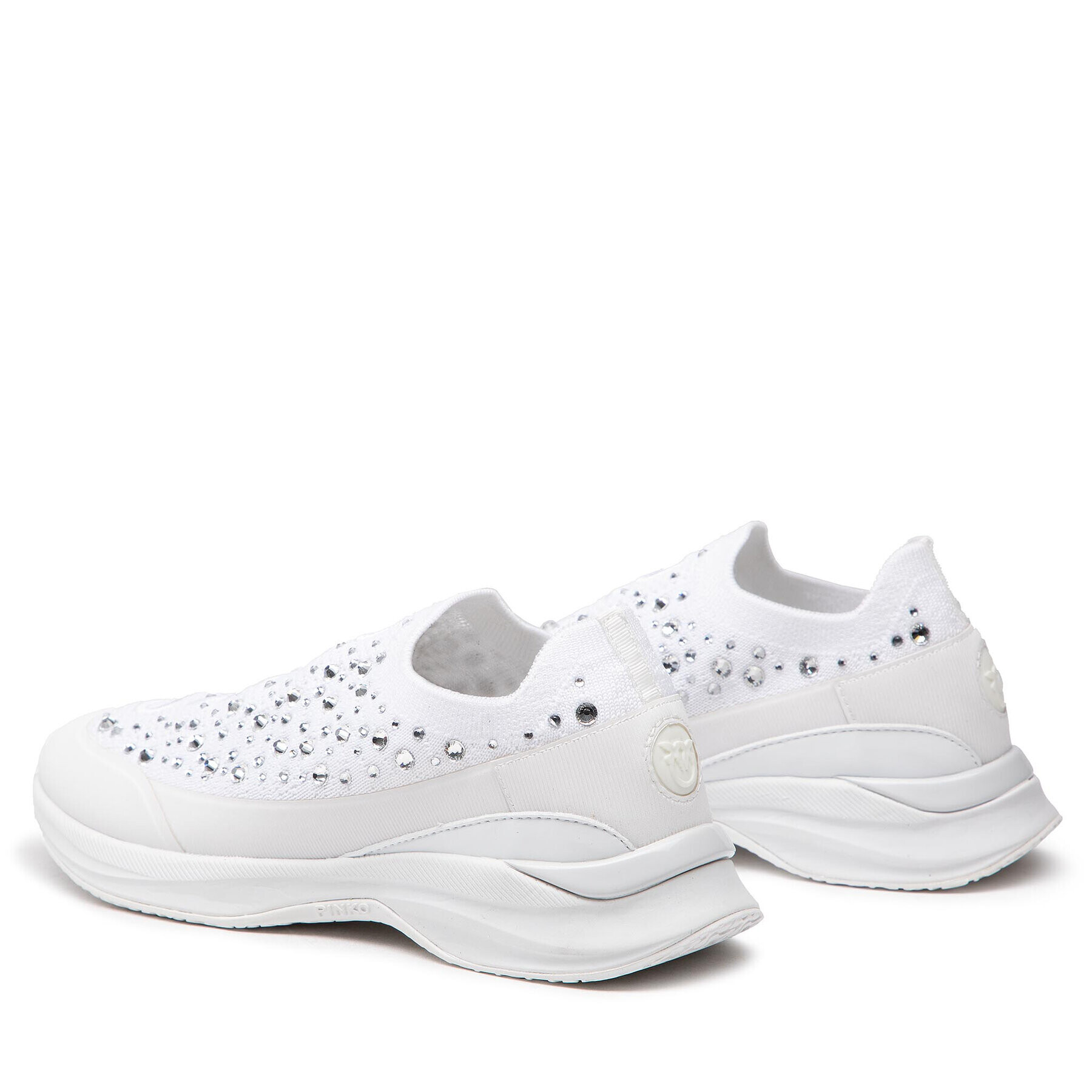 Pinko Sneakersy Limoges Ligh Tech Sneaker PE 22 BLKS1 1H2111 Y857 Bílá - Pepit.cz