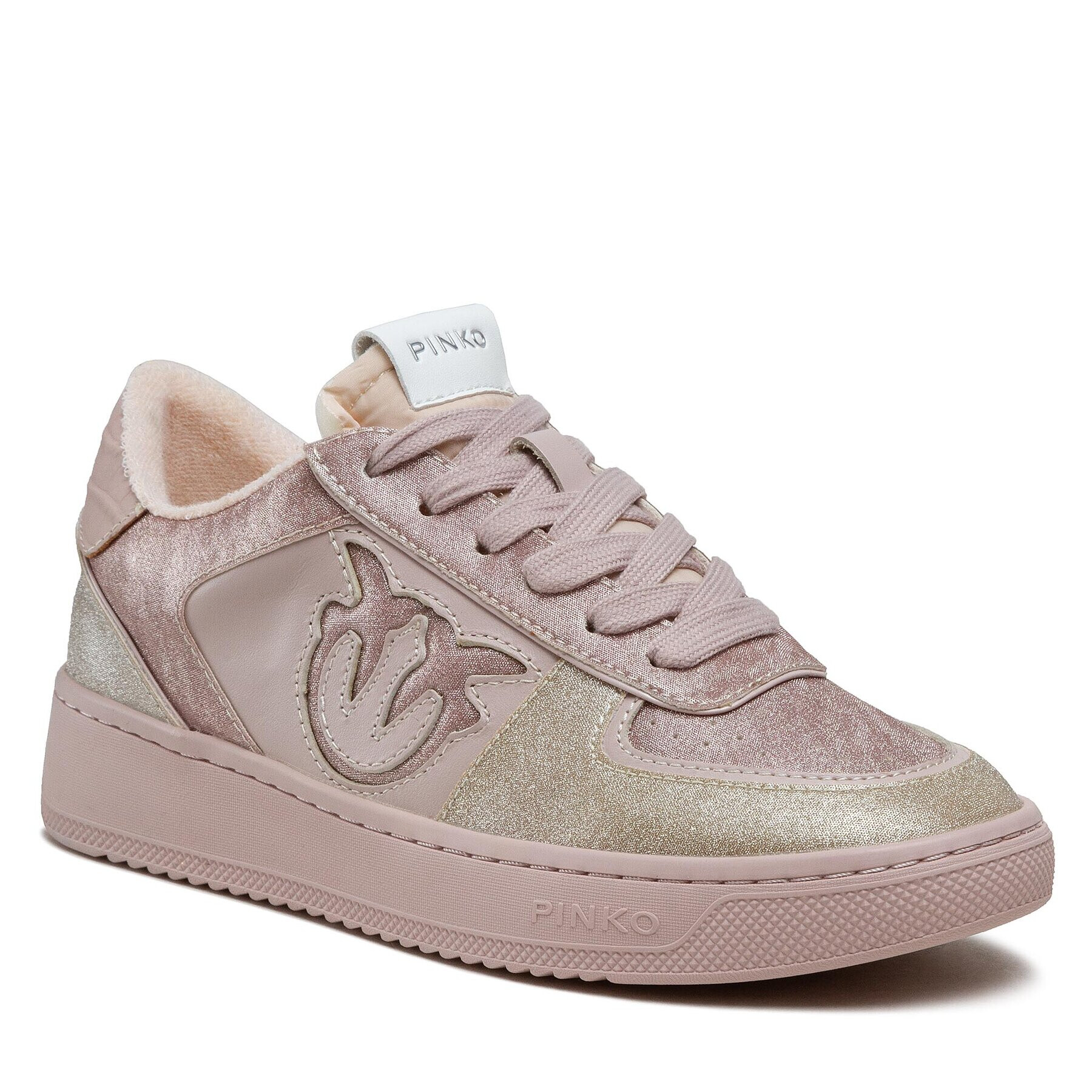 Pinko Sneakersy Pirenei Basket Sneaker AI 22-23 BLKS1 1H214Z A08Z Růžová - Pepit.cz