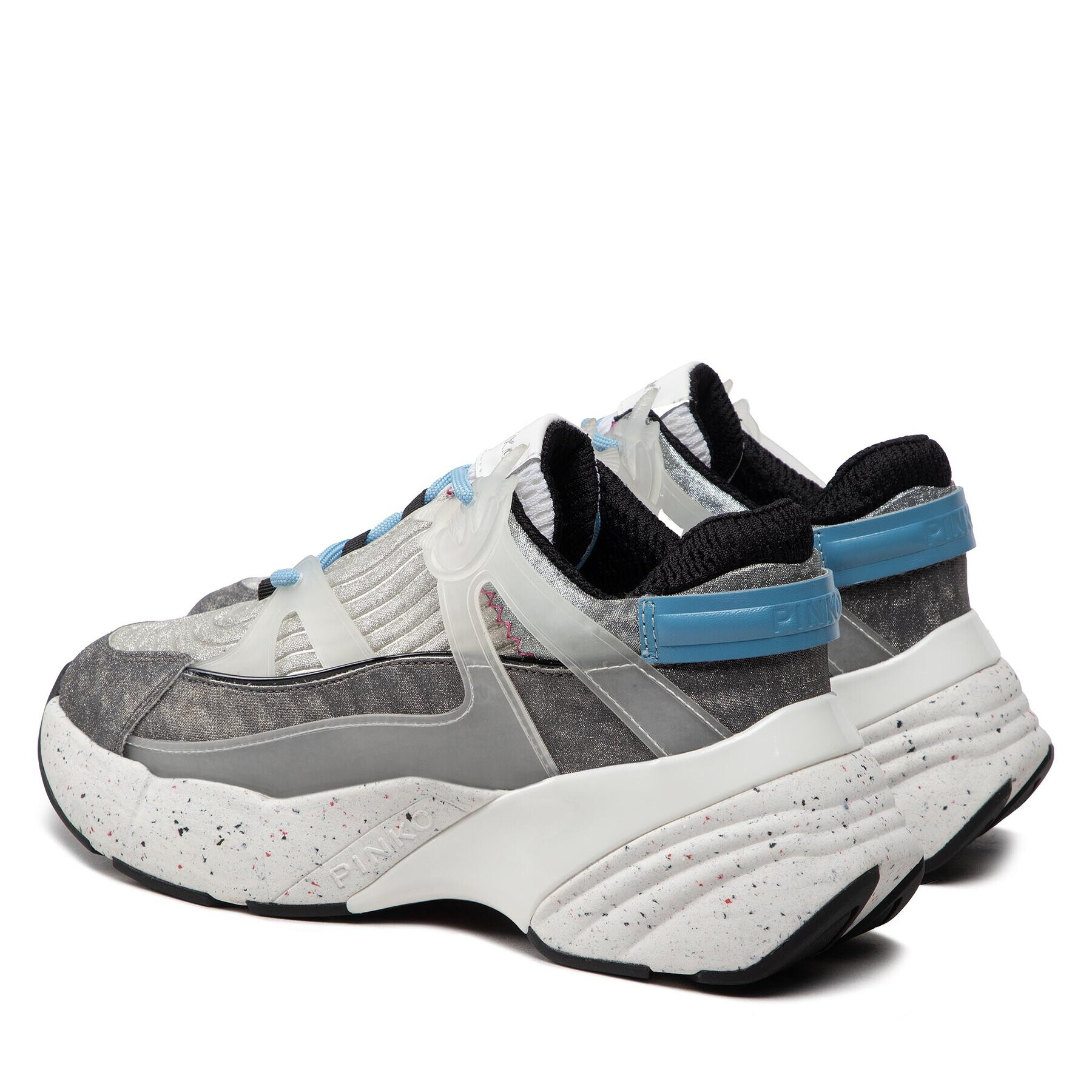 Pinko Sneakersy Rubino 4.0 Sneaker AI 22-23 BLKS1 1H2152 A092 Stříbrná - Pepit.cz