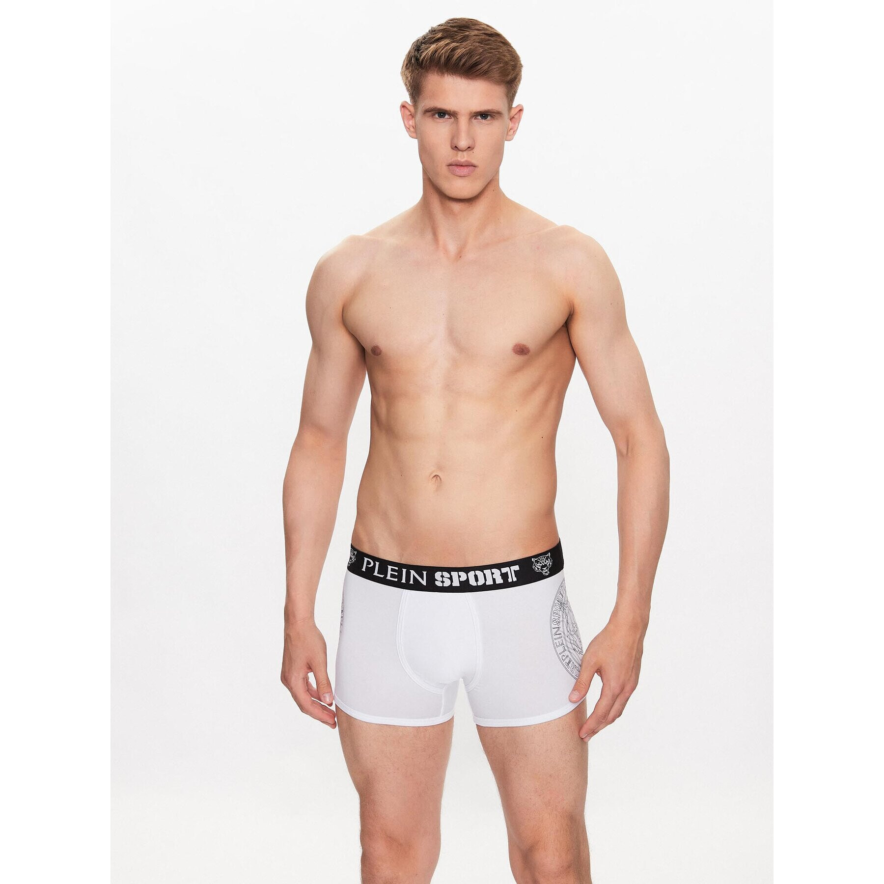 Plein Sport Boxerky PACC MUY0379 STE003N Bílá - Pepit.cz