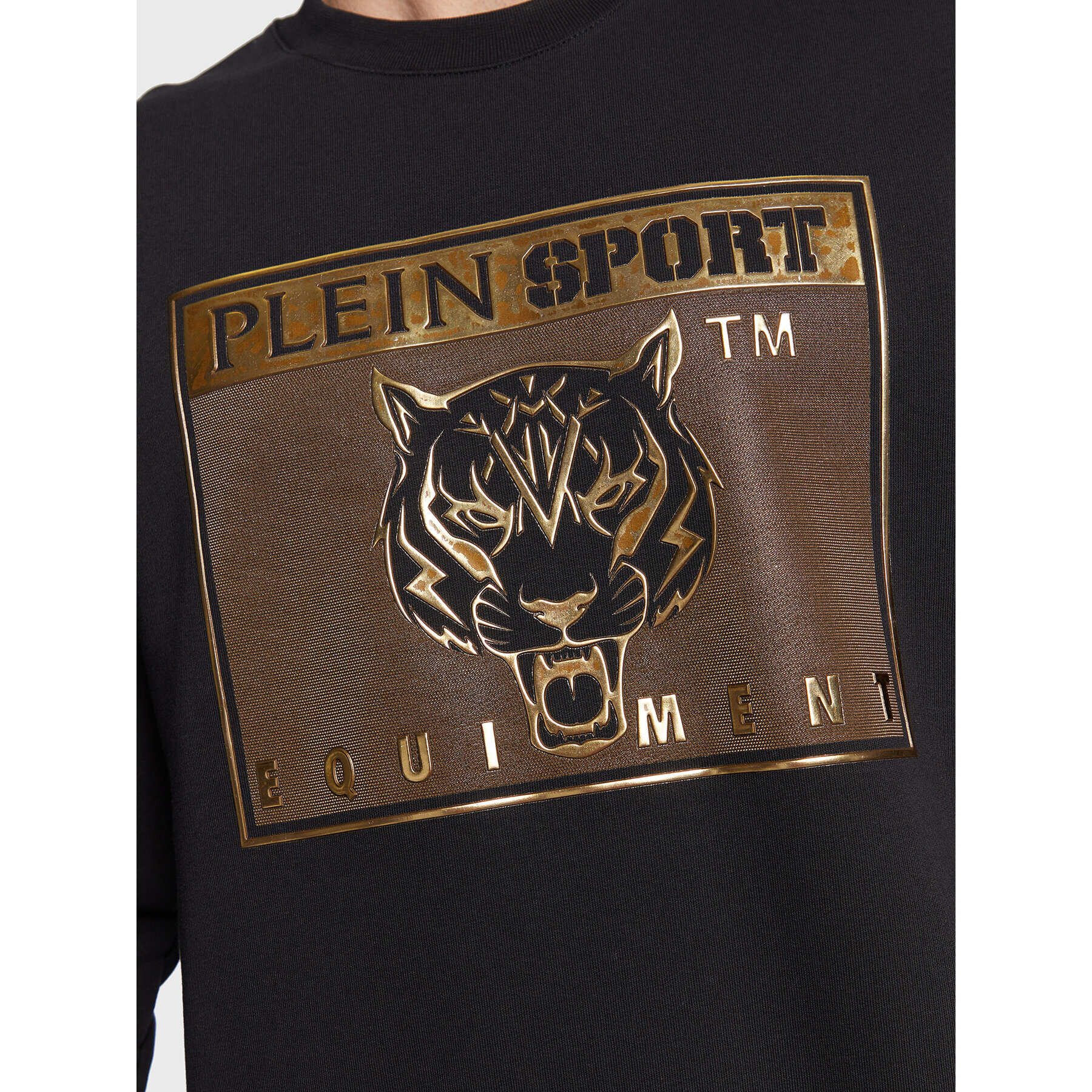 Plein Sport Mikina Tiger FABC MJO0965 SJY001N Černá Regular Fit - Pepit.cz