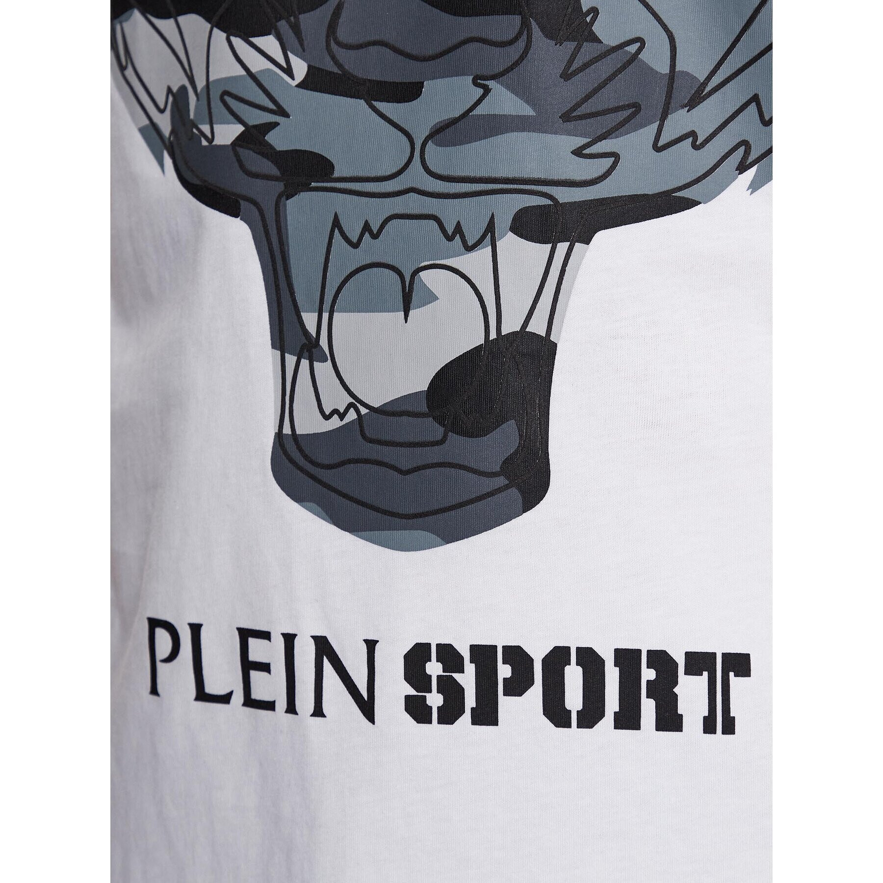 Plein Sport T-Shirt Tiger PACC MTK6328 SJY001N Bílá Regular Fit - Pepit.cz