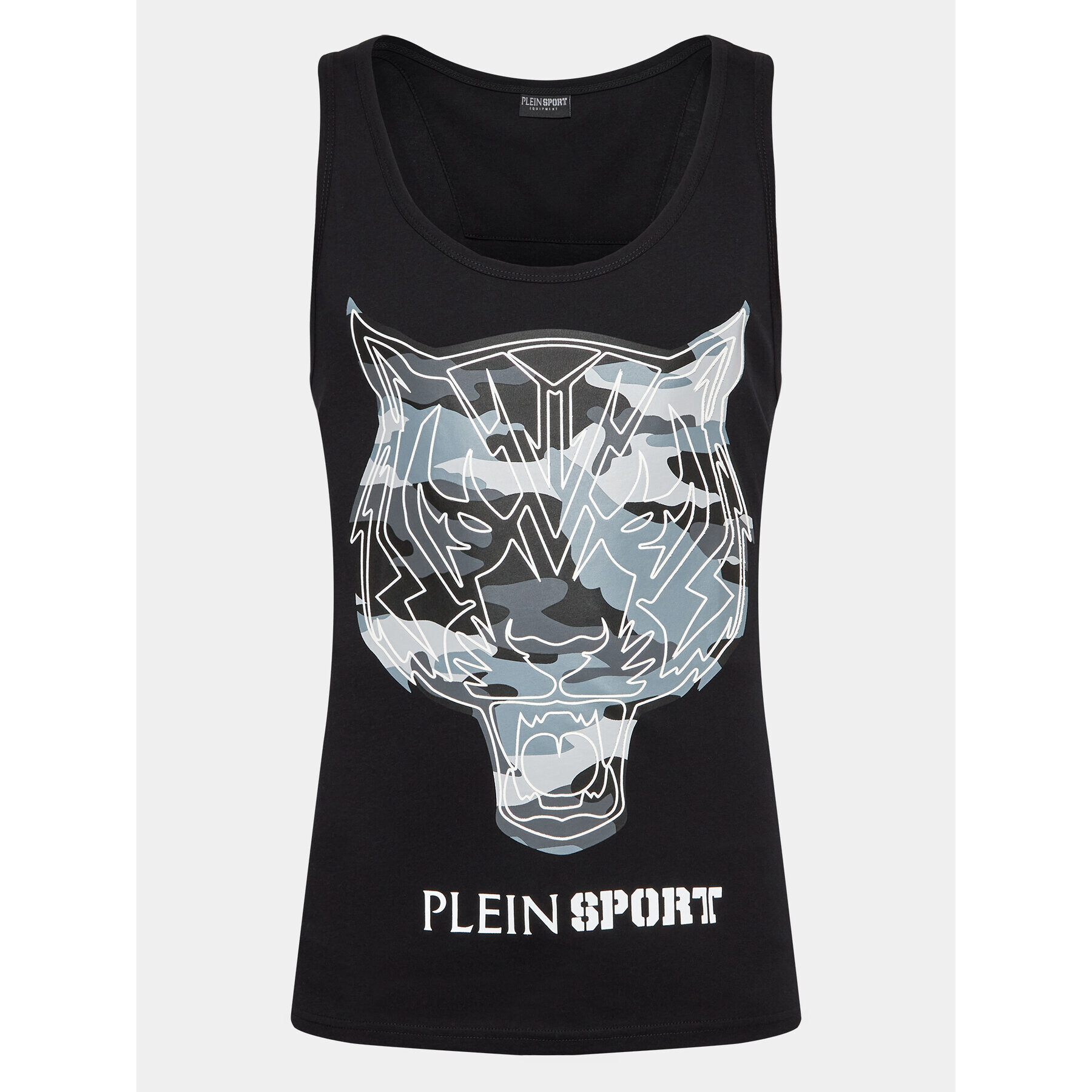 Plein Sport Tank top Tiger PACC MTK6335 SJY001N Černá Regular Fit - Pepit.cz