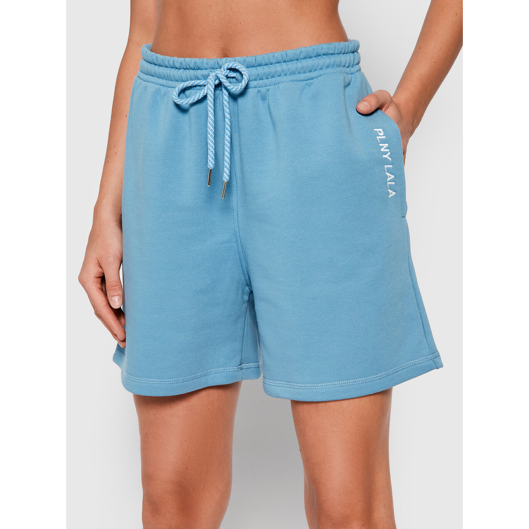 PLNY LALA Sportovní kraťasy Shorty PL-SI-SH-00008 Modrá Loose Fit - Pepit.cz