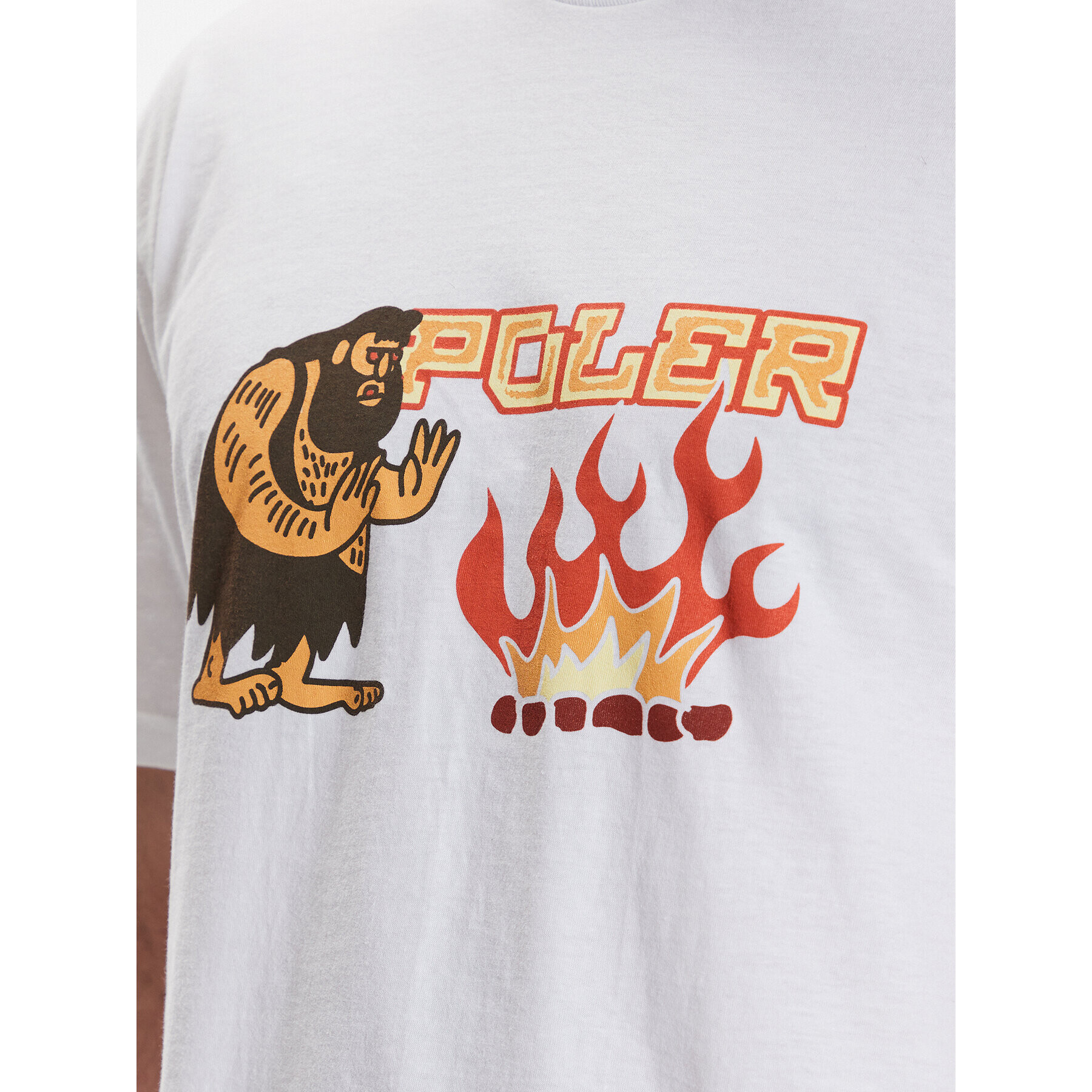 Poler T-Shirt 231APM2003 Bílá Regular Fit - Pepit.cz