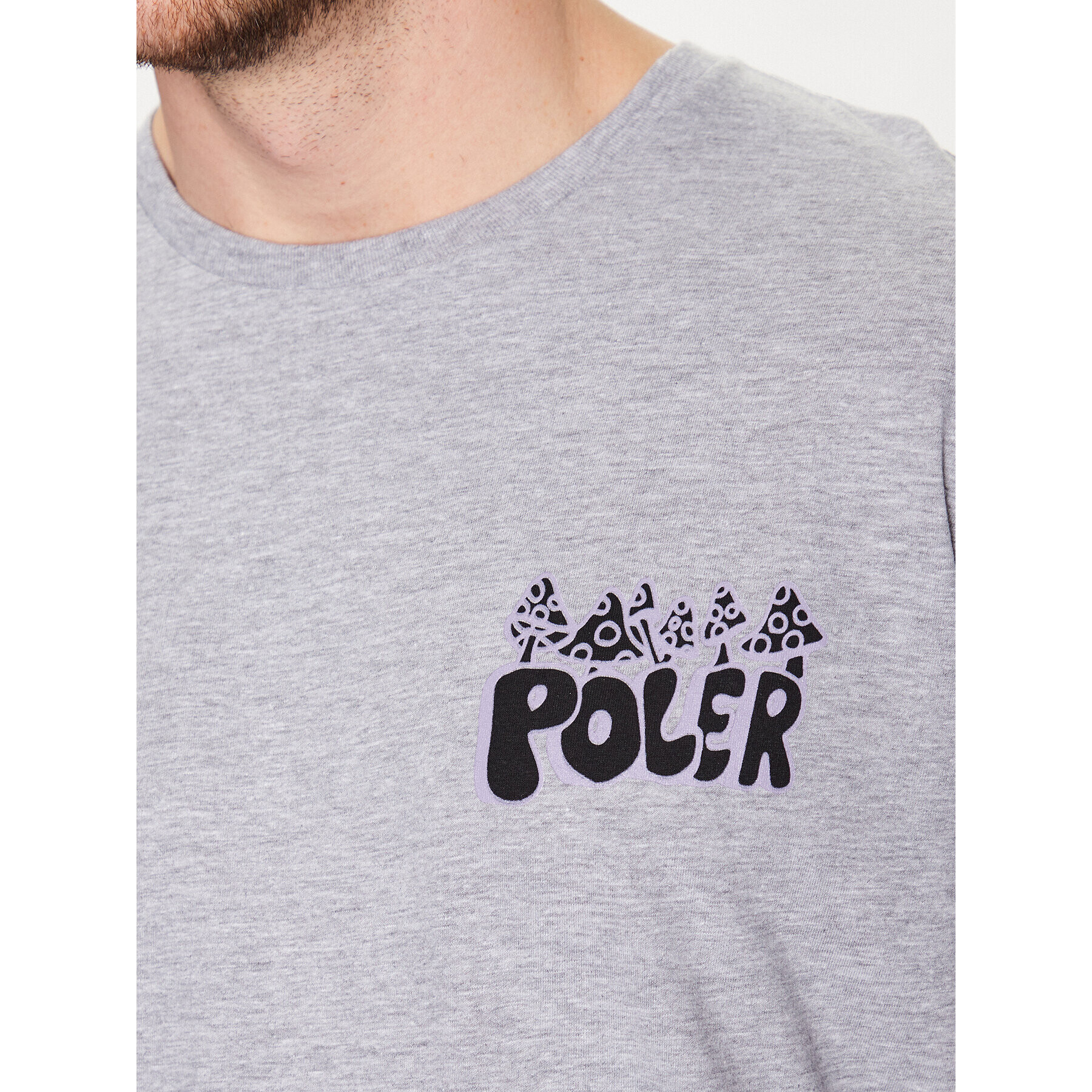 Poler T-Shirt 231APM2006 Šedá Regular Fit - Pepit.cz