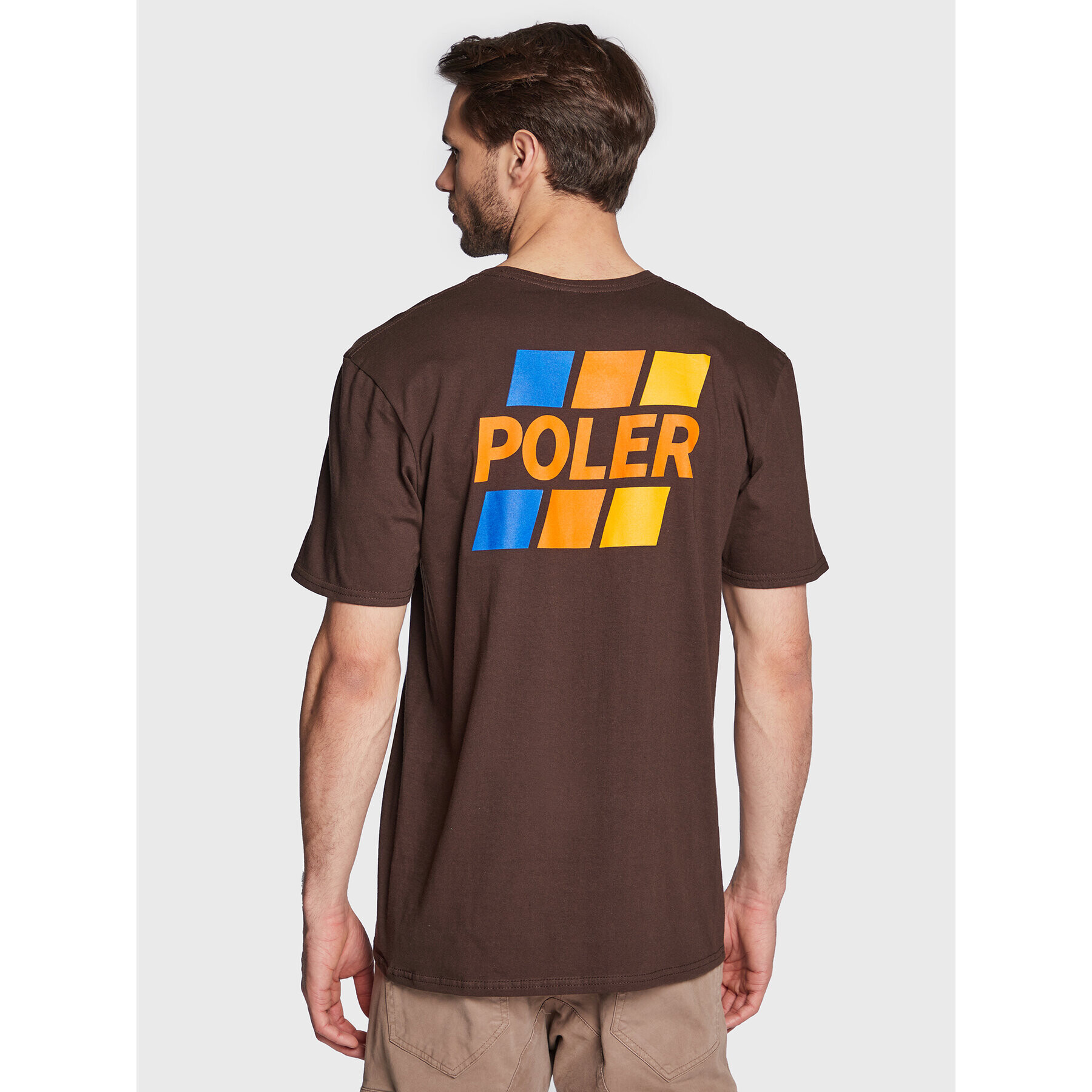 Poler T-Shirt Trd 223APM2001 Hnědá Classic Fit - Pepit.cz