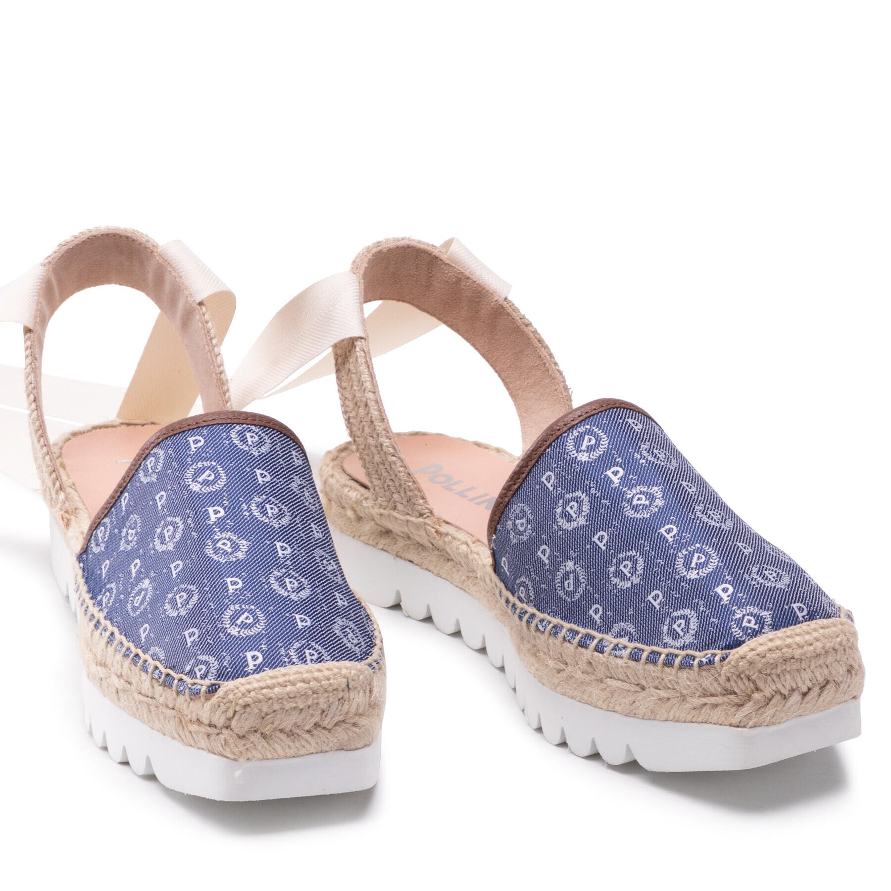 Pollini Espadrilky TA10134G0EQ6D70A Tmavomodrá - Pepit.cz