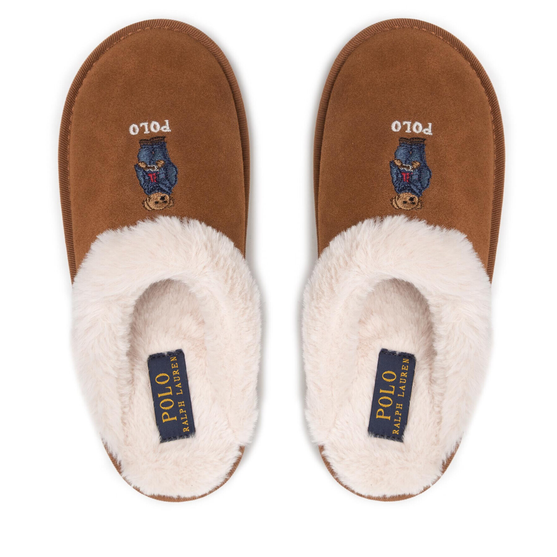 Polo Ralph Lauren Bačkory Kayleigh Scuff Bear RF103881 Hnědá - Pepit.cz