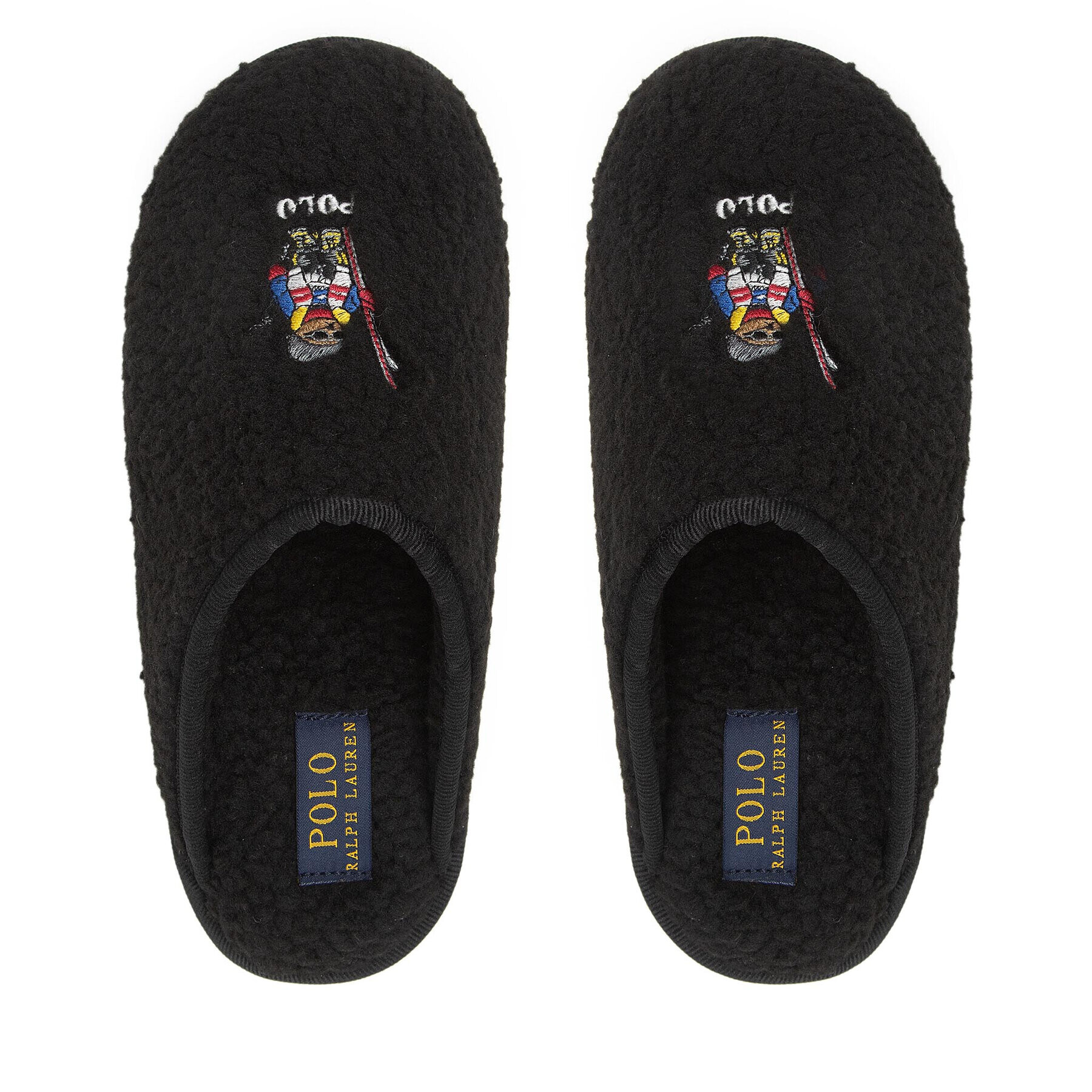 Polo Ralph Lauren Bačkory Kayleigh Scuff II Bear RF103880 Černá - Pepit.cz