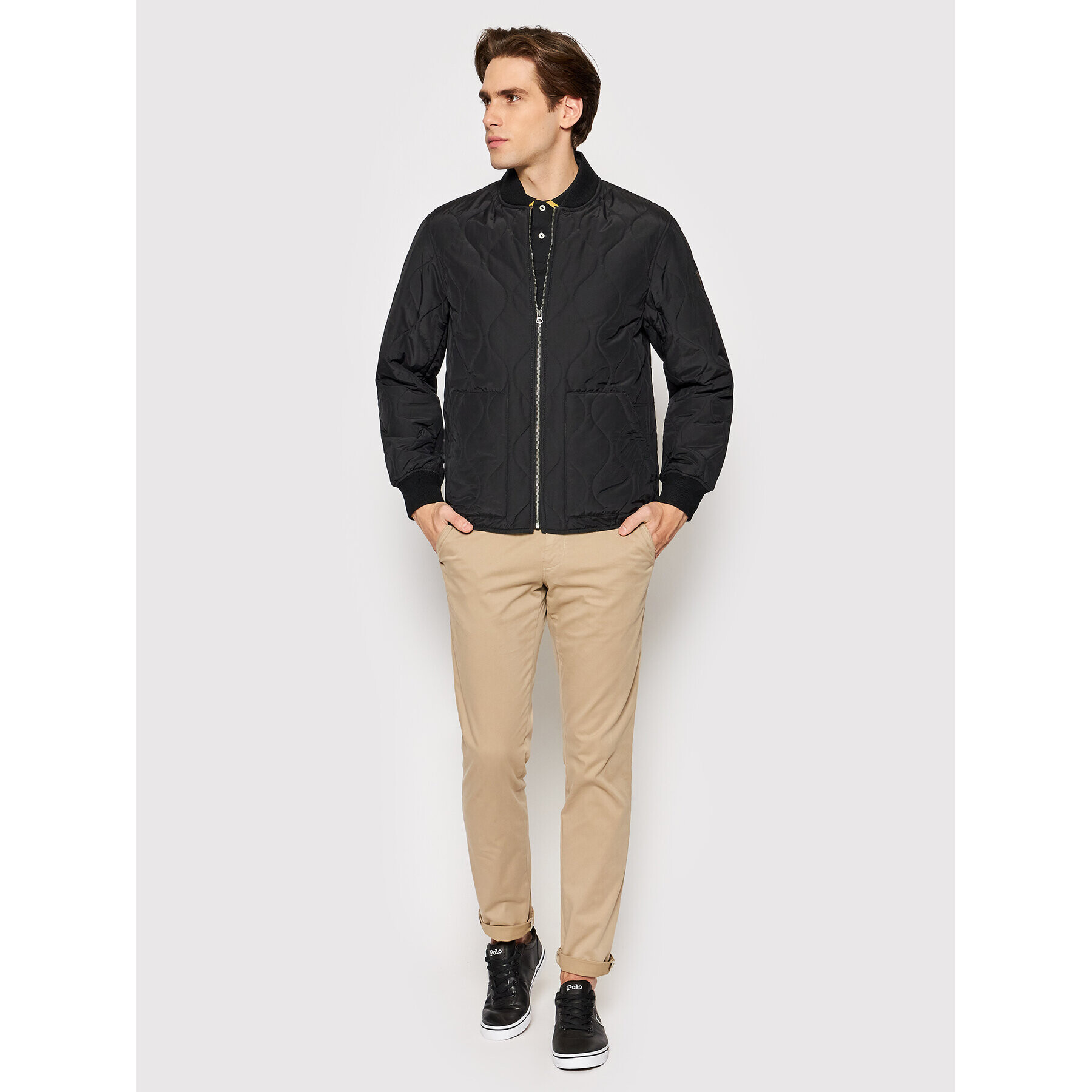 Polo Ralph Lauren Bunda bomber 710857267001 Černá Regular Fit - Pepit.cz