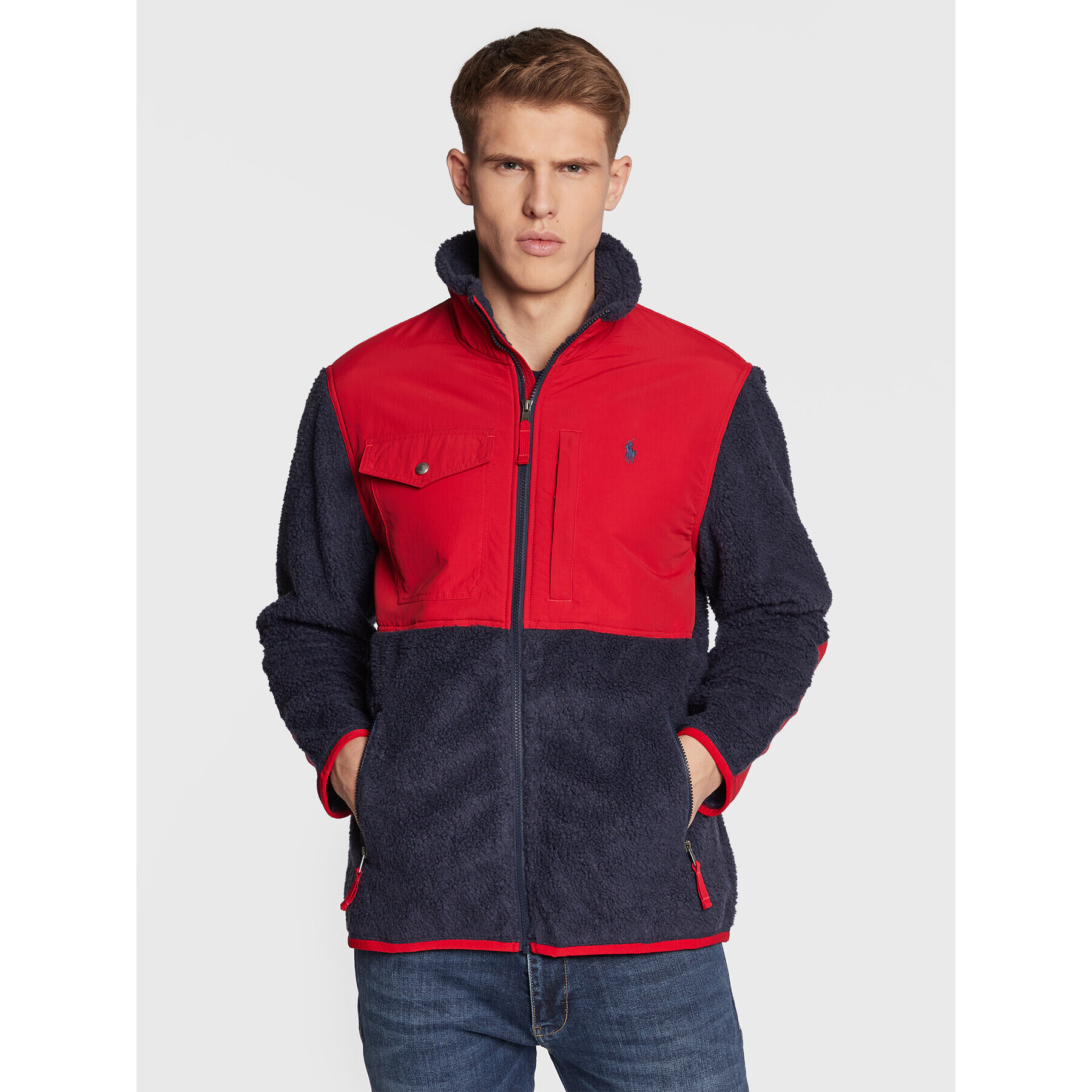 Polo Ralph Lauren Bunda pro přechodné období 710850412014 Tmavomodrá Regular Fit - Pepit.cz