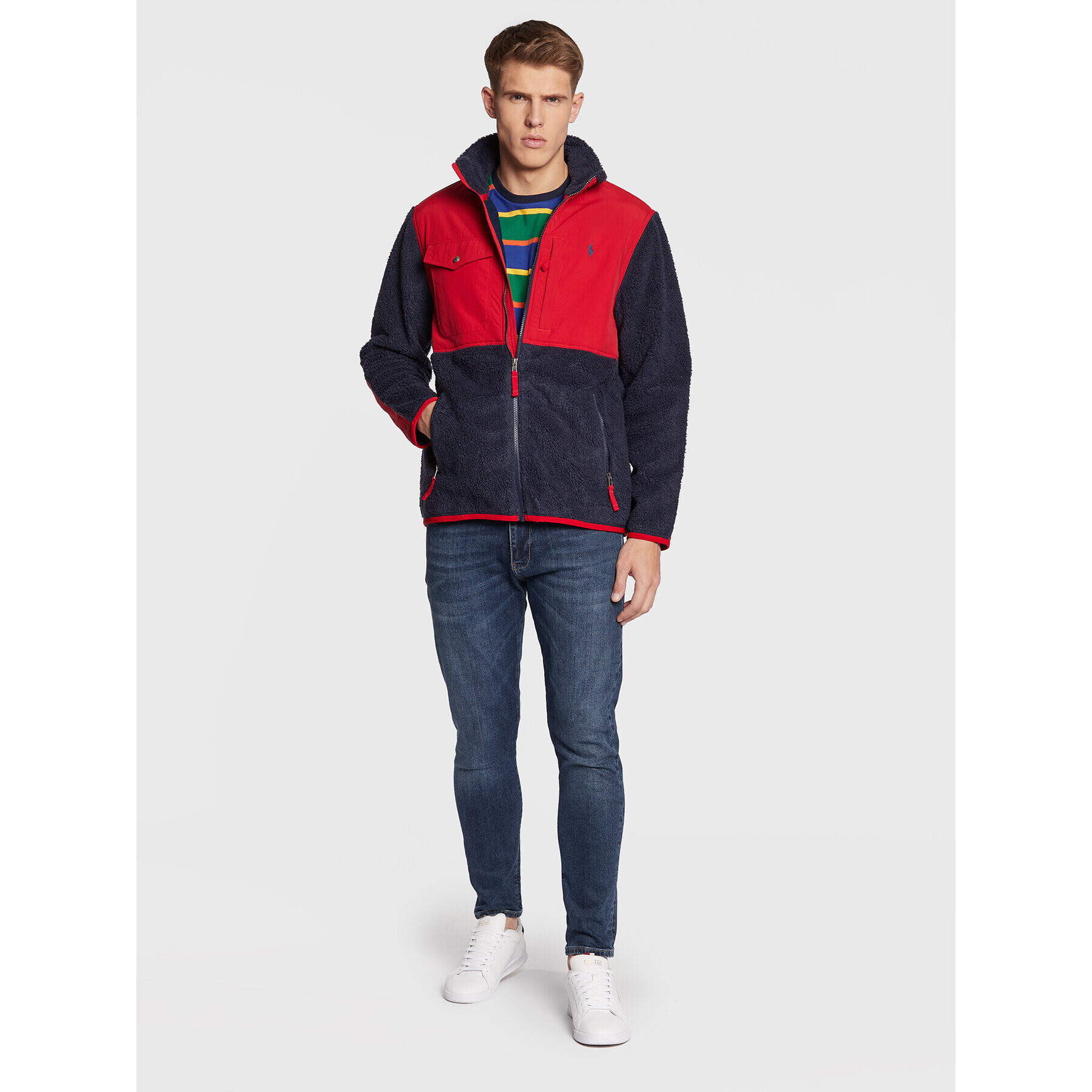 Polo Ralph Lauren Bunda pro přechodné období 710850412014 Tmavomodrá Regular Fit - Pepit.cz