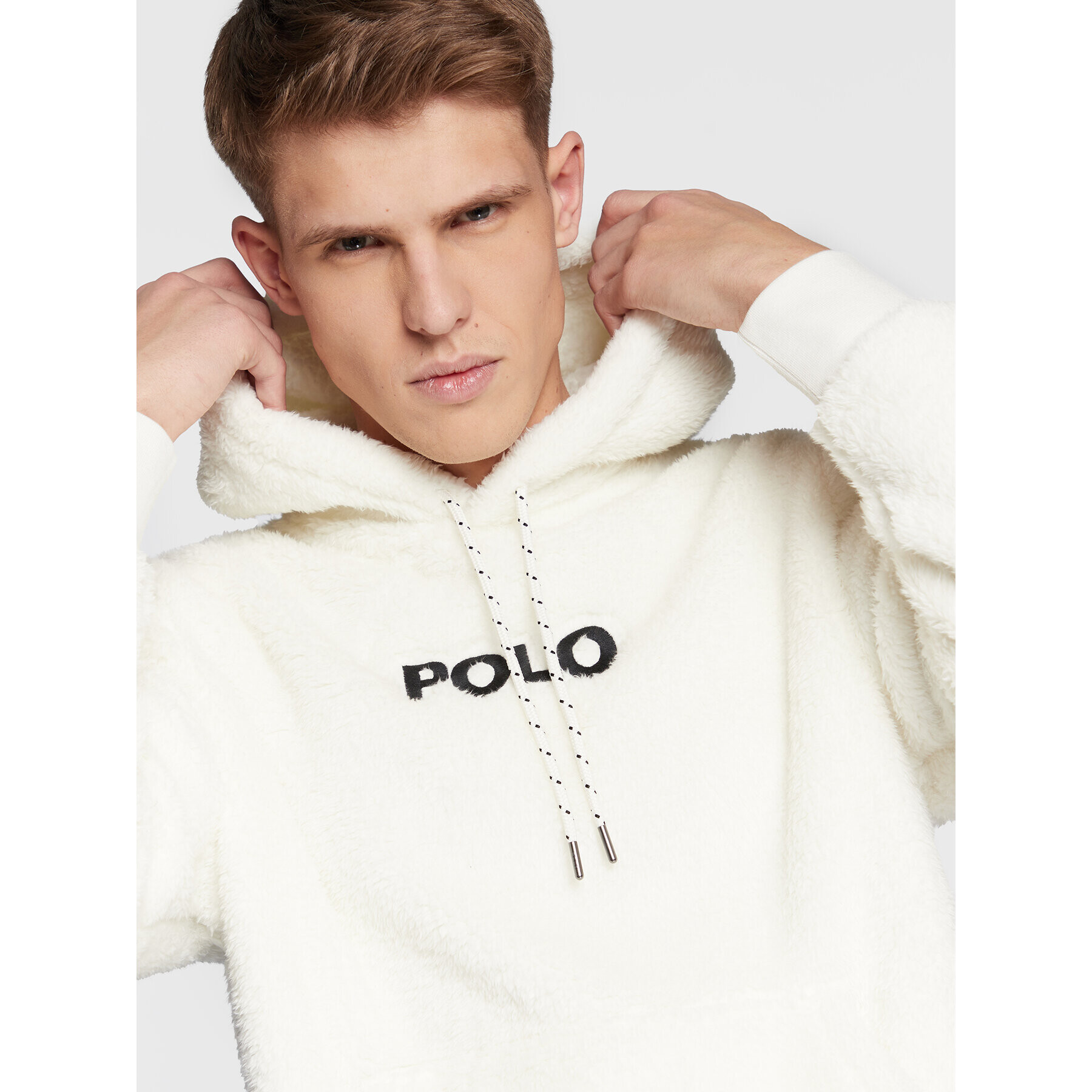 Polo Ralph Lauren Fleecová mikina 710881757002 Écru Regular Fit - Pepit.cz