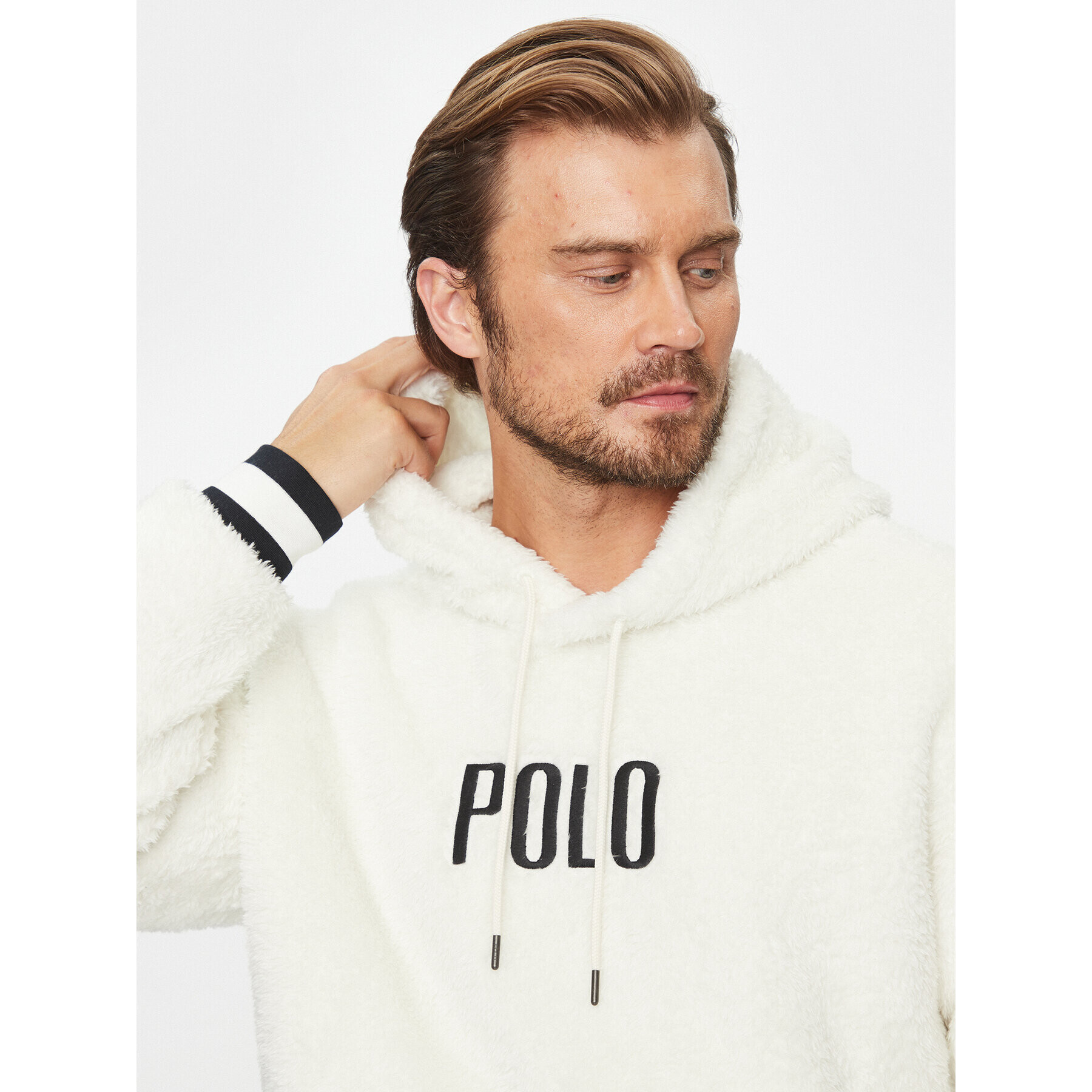 Polo Ralph Lauren Fleecová mikina 710920251001 Écru Regular Fit - Pepit.cz